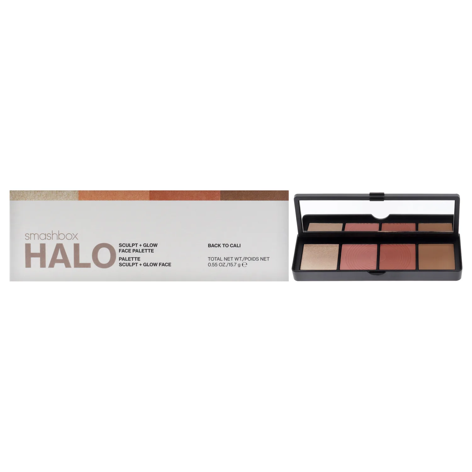 Smashbox Halo Sculpt + Glow Back To Cali Face Palette 0.55 oz