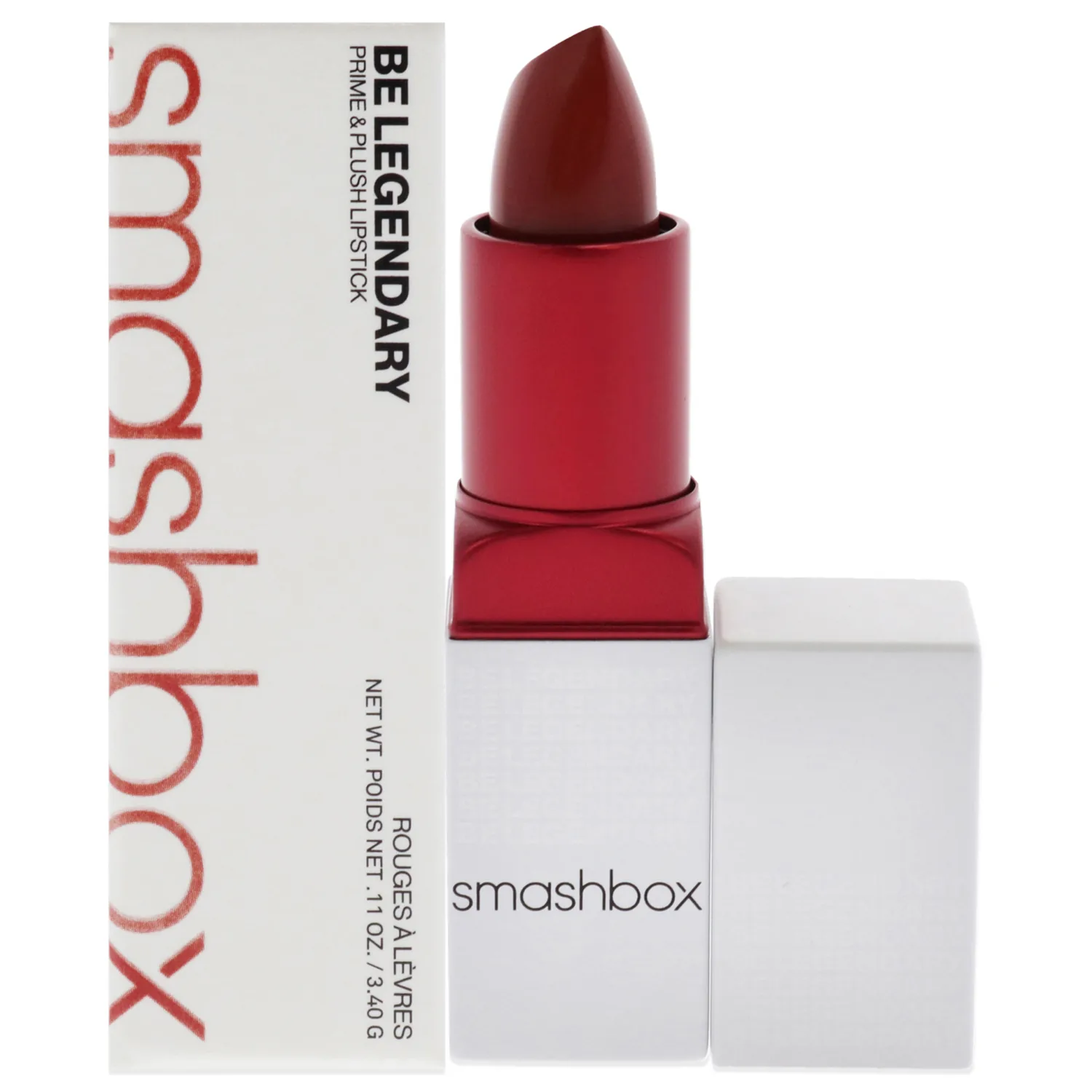 Smashbox Be Legendary Prime & Plush Lipstick | High Pigment, Moisturizing with Ceramides + Peptides, Outloud