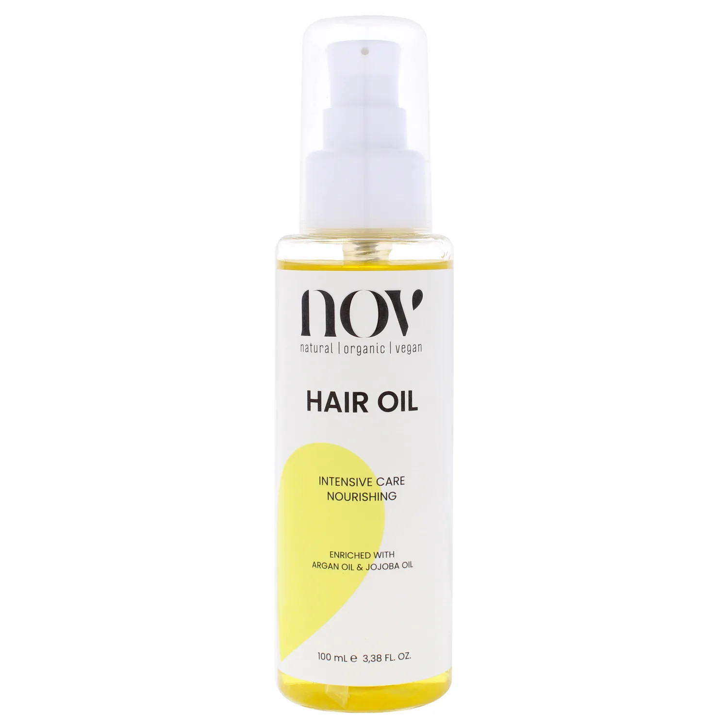 NOV Intensive Care Nourishing Hair Oil - Organic Olive and Argan Hair Growth Oil - Revitalize and Hydrate - Reduce Breakage and Split Ends - 3.38 oz