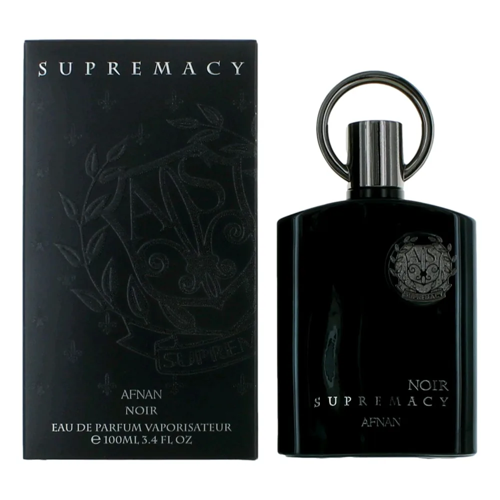 Afnan Supremacy Noir Eau de Parfum for Men, 3.4 Fl. Oz