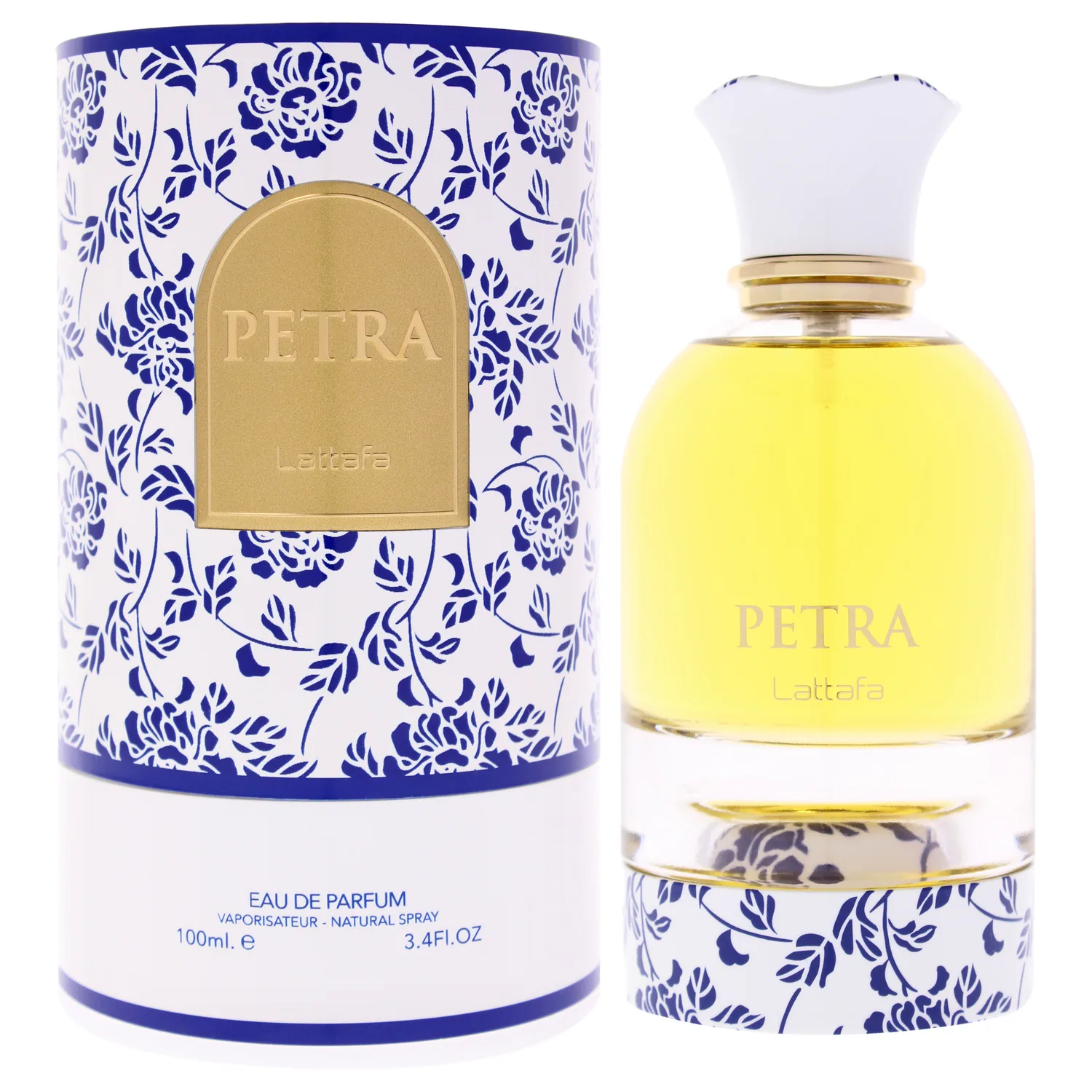 Lattafa Petra - Fruity, Gourmand, Floral, Musky - Eau de Parfum Long-Lasting Fragrance for Unisex, 3.4 Ounce / 100 ml