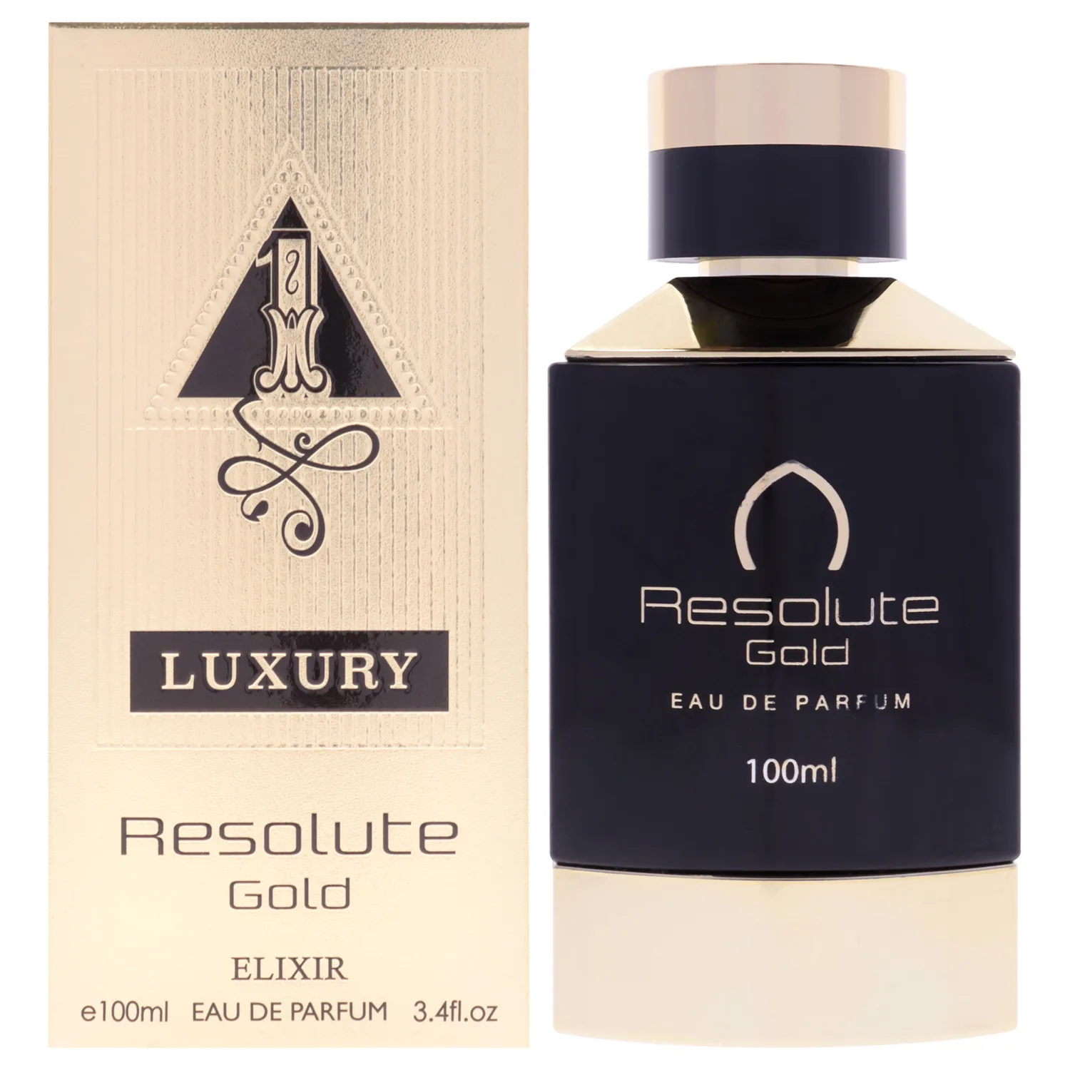 Khalis Resolute Gold Elixir Eau de Parfum 100ml / 3.4 oz for Men