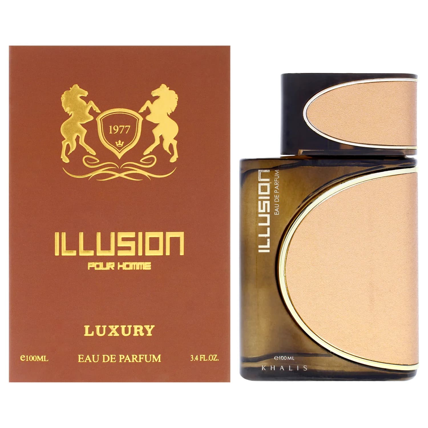 Khalis Illusion Eau de Parfum 100ml / 3.4 oz for Men