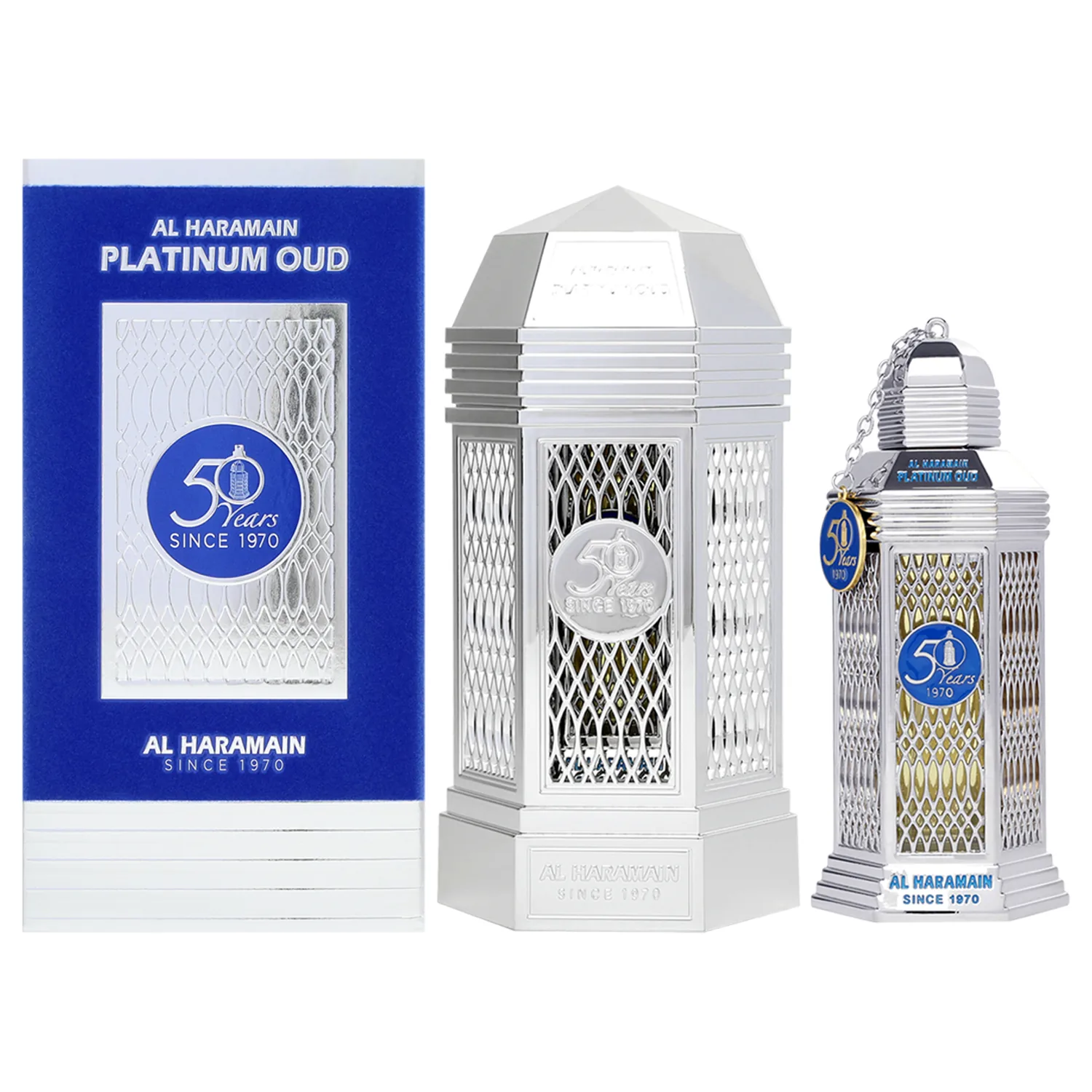 Al Haramain Platinum Oud - Perfume for Women and Men - Exquisite Amber Perfume - Exotic Burst of Cardamom, Vetiver, and Tonka Bean - 3.4 oz EDP Spray