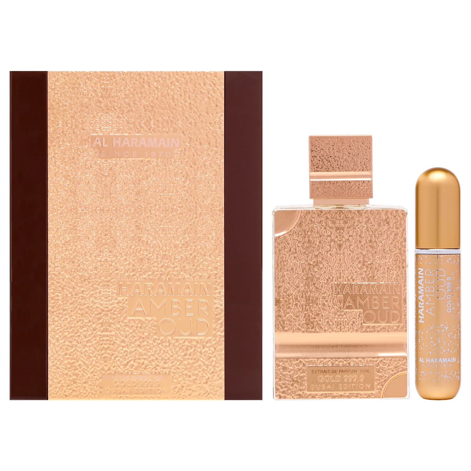 Al Haramain Amber Oud Gold 999.9 - Dubai Edition for Unisex Adult - 2.53 oz Extrait De Parfum Spray