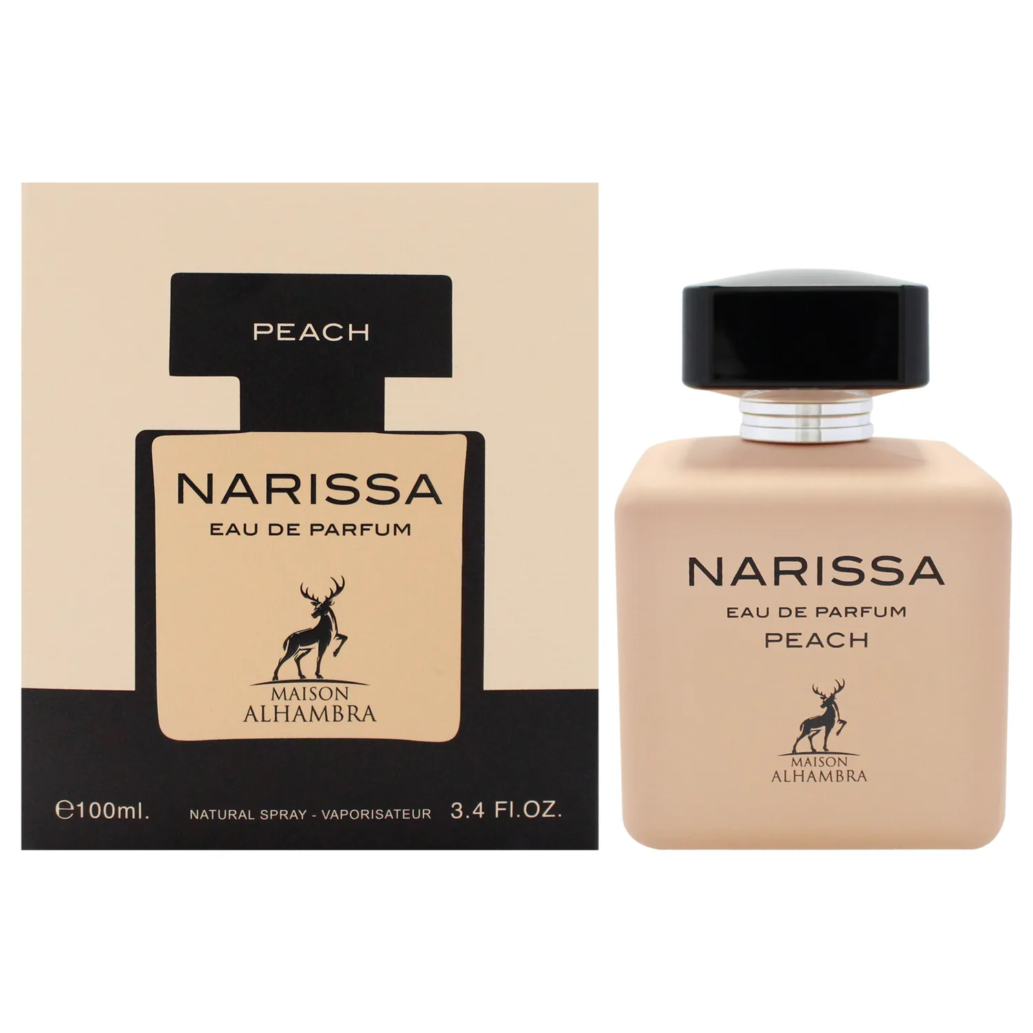 Narissa Peach by Maison Alhambra for Women - 3.4 oz EDP Spray