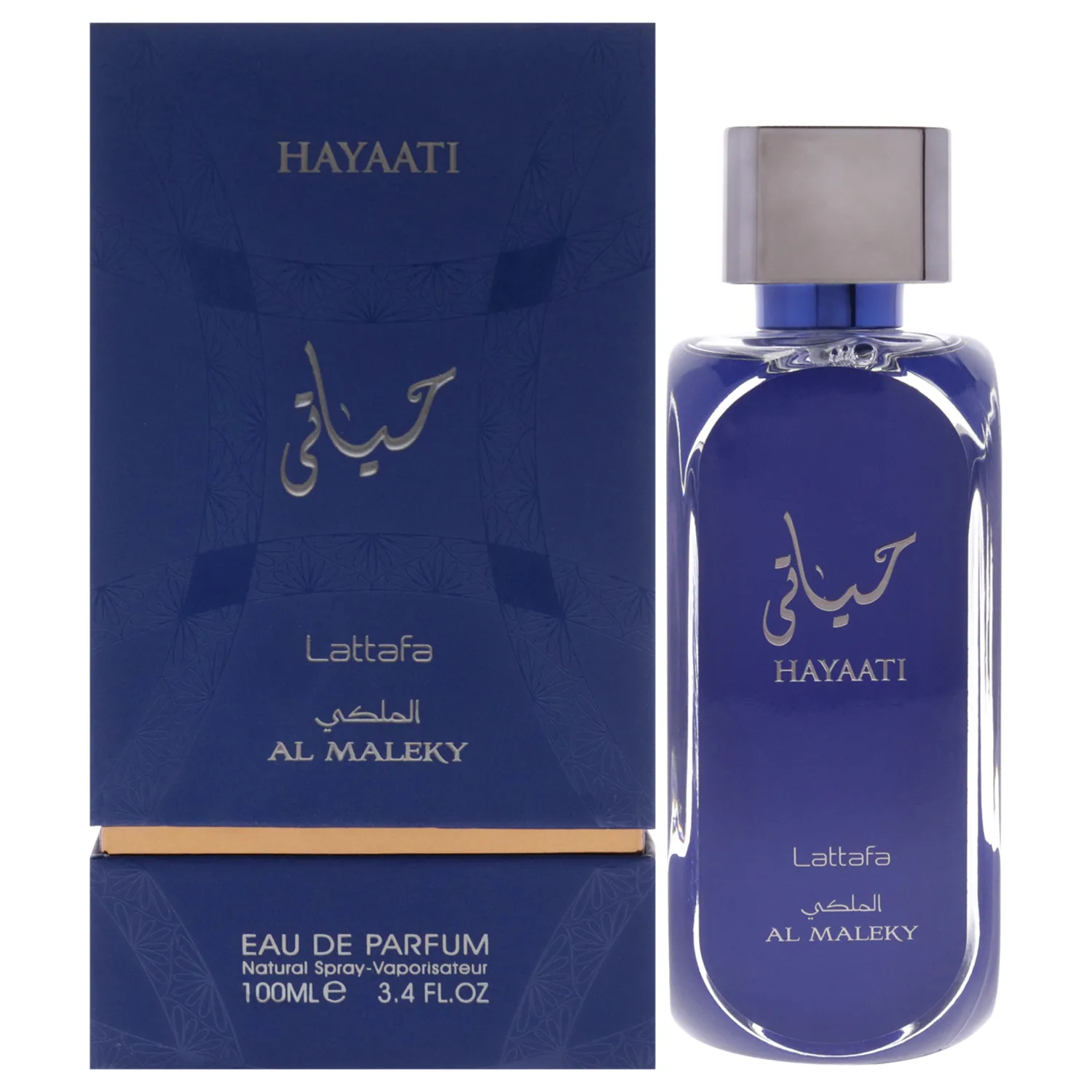 Lattafa Hayaati Al Maleky Eau de Parfum Spray for Men, 3.4 Ounce