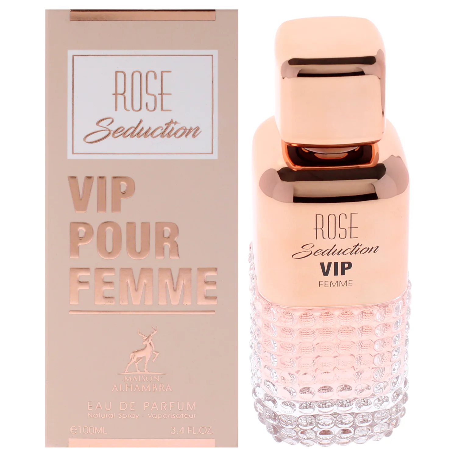 Maison Alhambra Rose Seduction Vip Eau de Parfum 100ml / 3.4 oz for Women
