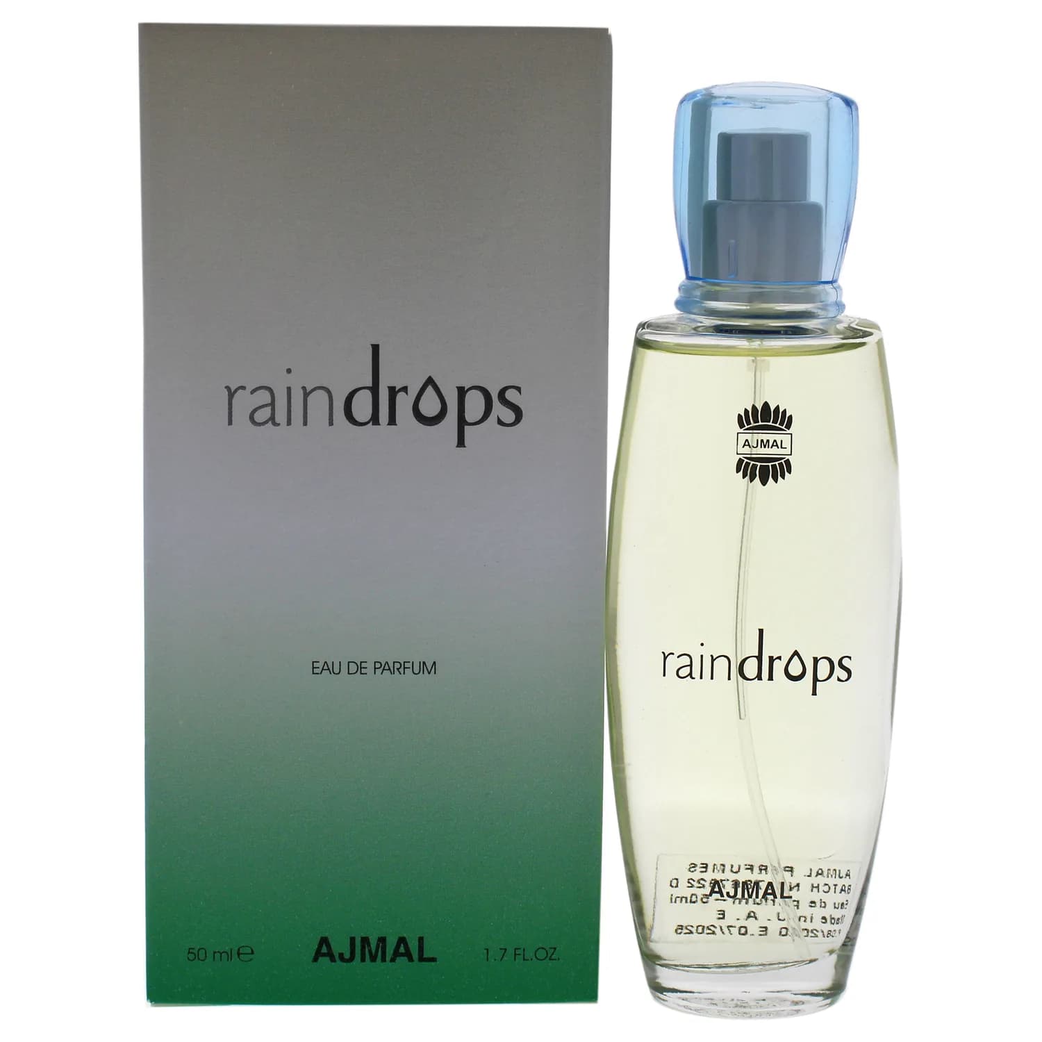 Ajmal Rain Drops Perfume – Women Fresh & Floral Scent with Fruity Notes, Inspired by Rain & Ocean Breeze, Long-Lasting Eau de Parfum, Made in Dubai – 50ml / 1.7 fl oz