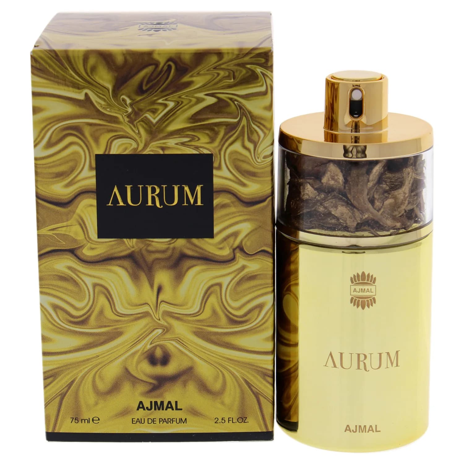 Ajmal Aurum Eau de Parfum 2.5 oz (75 ml) for Women | Fresh, Fruity & Floral Oriental Perfume with Amber, Musk & Vanilla | Long-Lasting Luxury Scent from Dubai