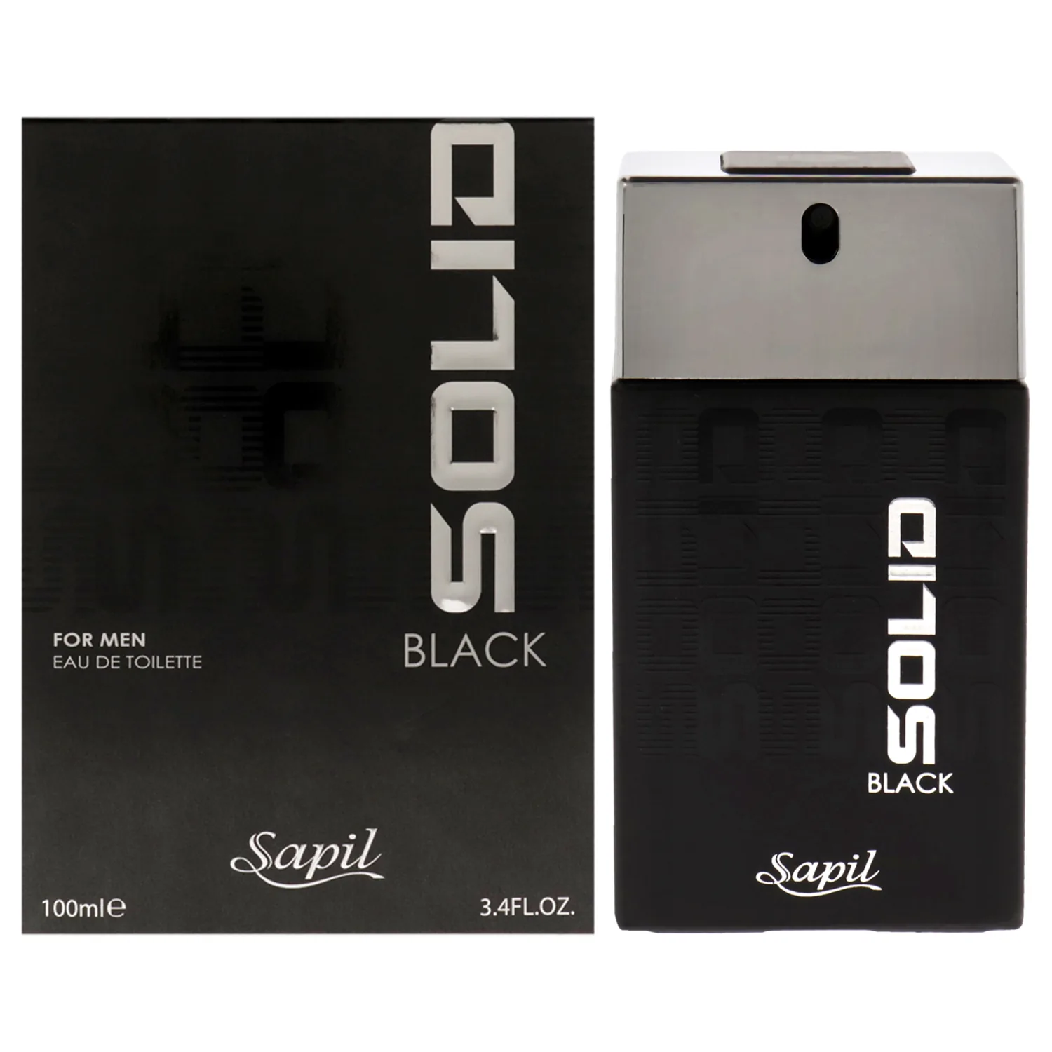 Sapil Solid Black Eau de Toilette 100ml / 3.4 oz for Men