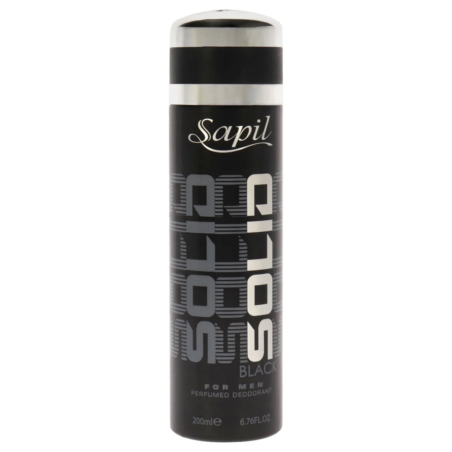 Sapil Solid Black Deodorant Spray 6.76 oz