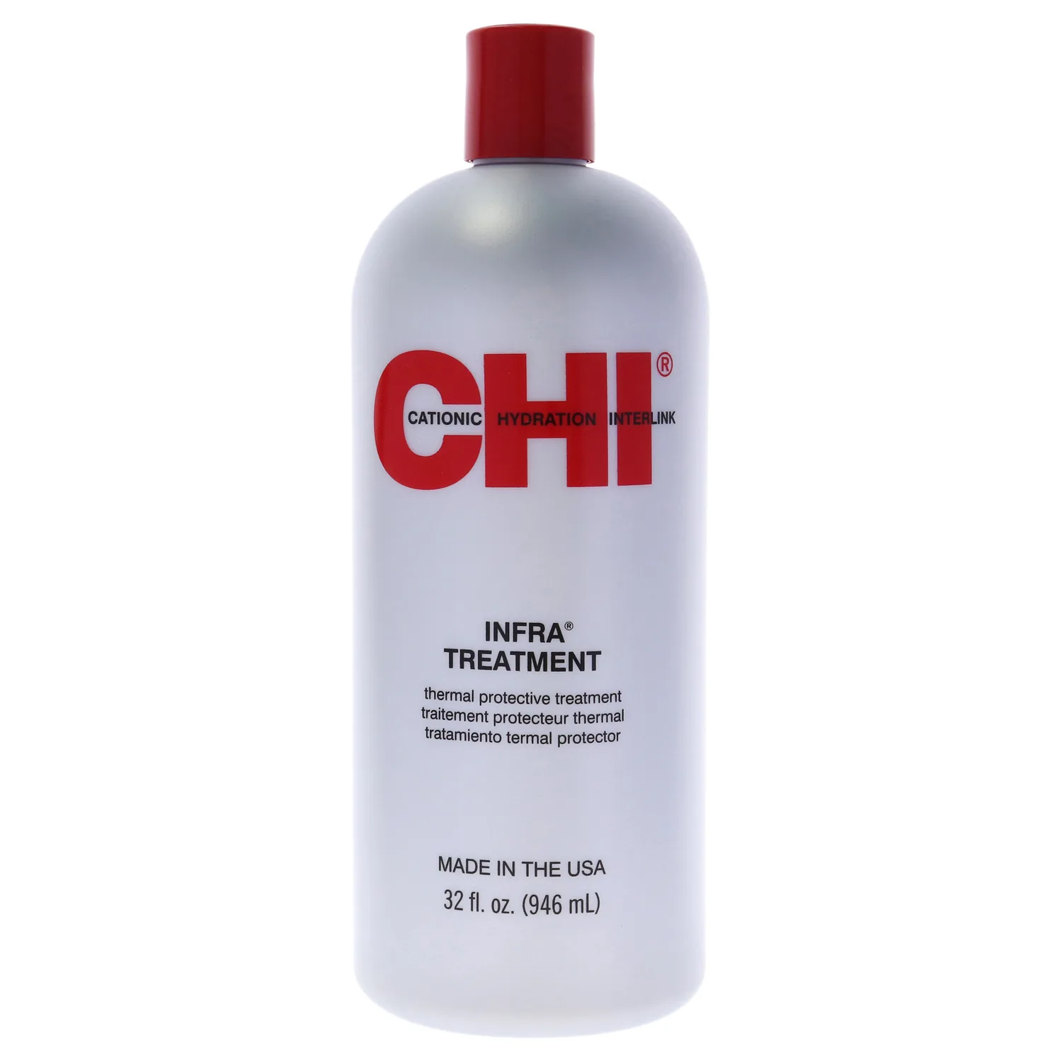 CHI Infra Thermal Protective Treatment, Hair Serum For Protecting Color & Adding Superior Shine & Softness, Hydrating Formula, Sulfate-free, 32 Oz