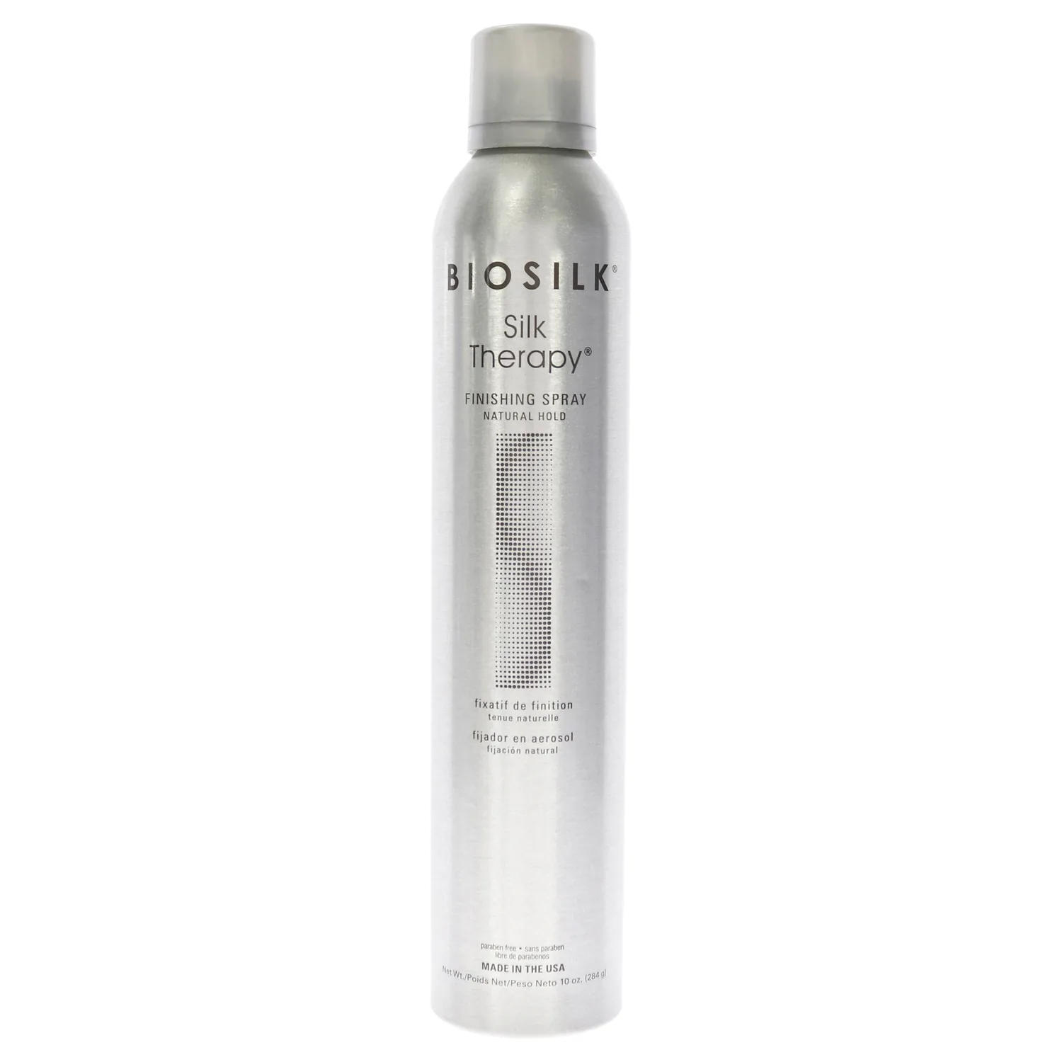 BioSilk Silk Therapy Finishing Spray Natural Hold, Natural-Hold Hairspray For Long-Lasting Styles, Sulfate, Paraben, & Cruelty-Free, 10 Oz