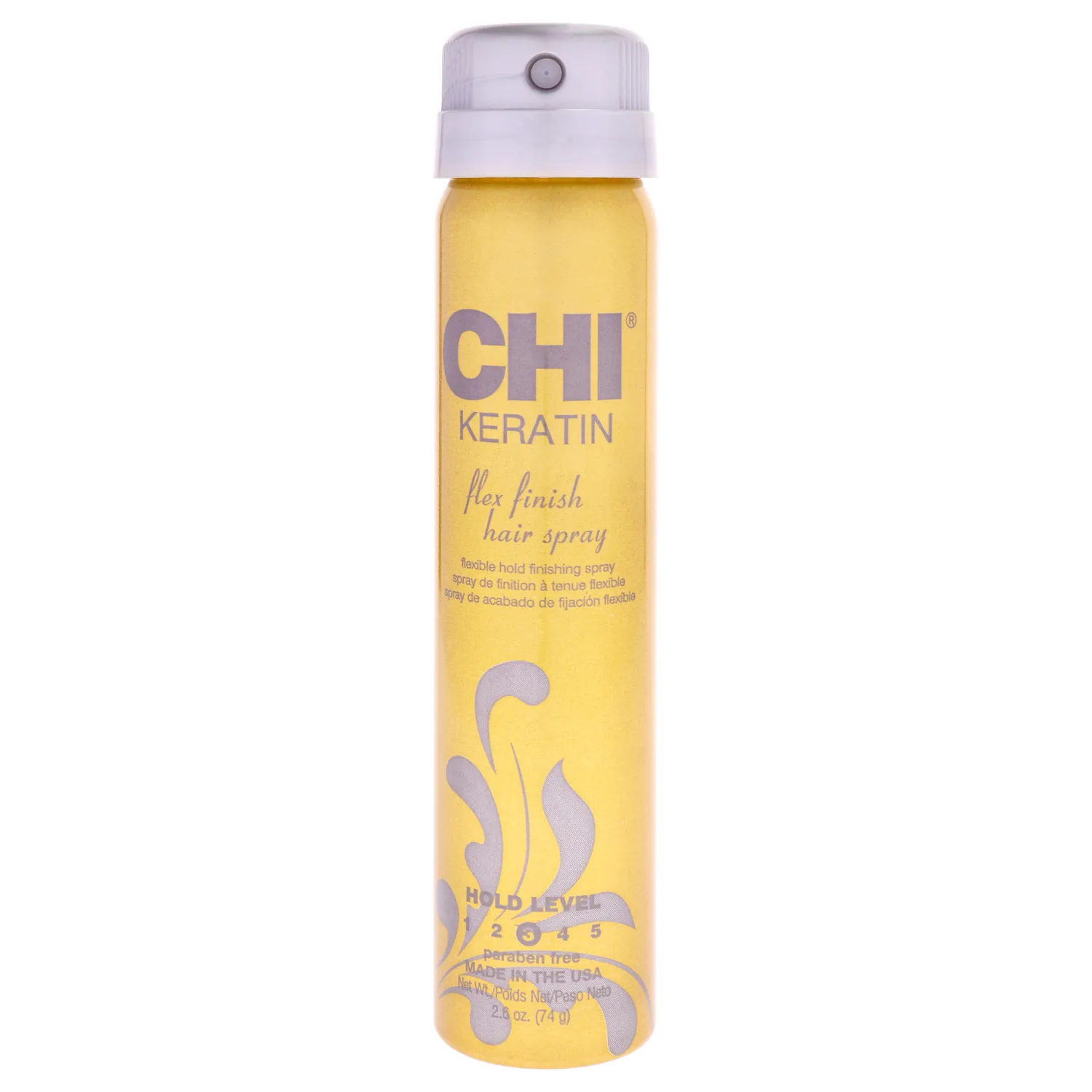 CHI Keratin Flex Finish Hair Spray, Lightweight Spray For Long-Lasting, Smooth Styling, Eliminates Frizz & Flyaways & Seals Out Humidity, 2.6 Oz