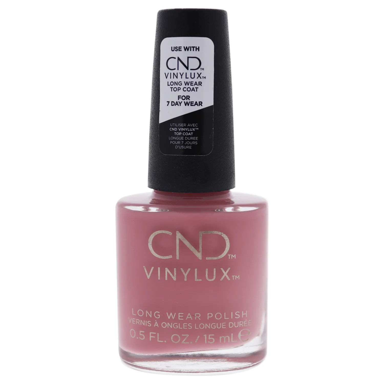 CND Vinylux Longwear Pink Nail Polish, Gel-like Shine & Chip Resistant Color, Rosebud, 0.5 fl. oz