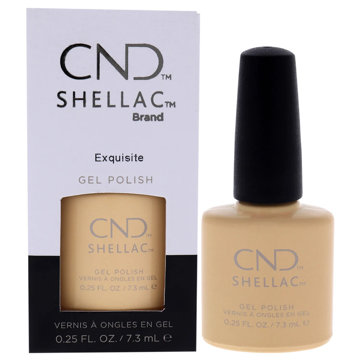 CND Shellac Gel Nail Polish, Long-lasting NailPaint Color with Curve-hugging Brush, Yellow/Gold Polish, 0.25 fl oz