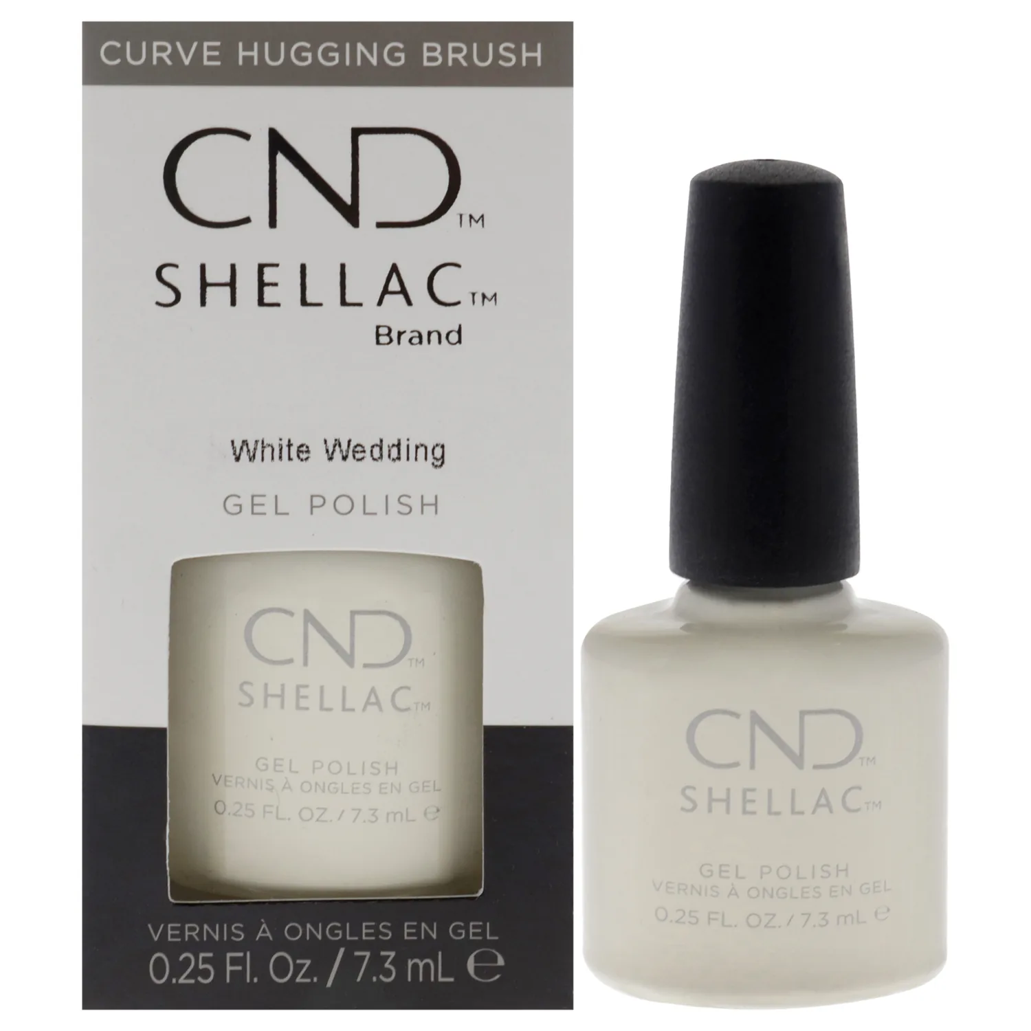 CND Shellac White Wedding Gel Nail Polish 0.25 oz