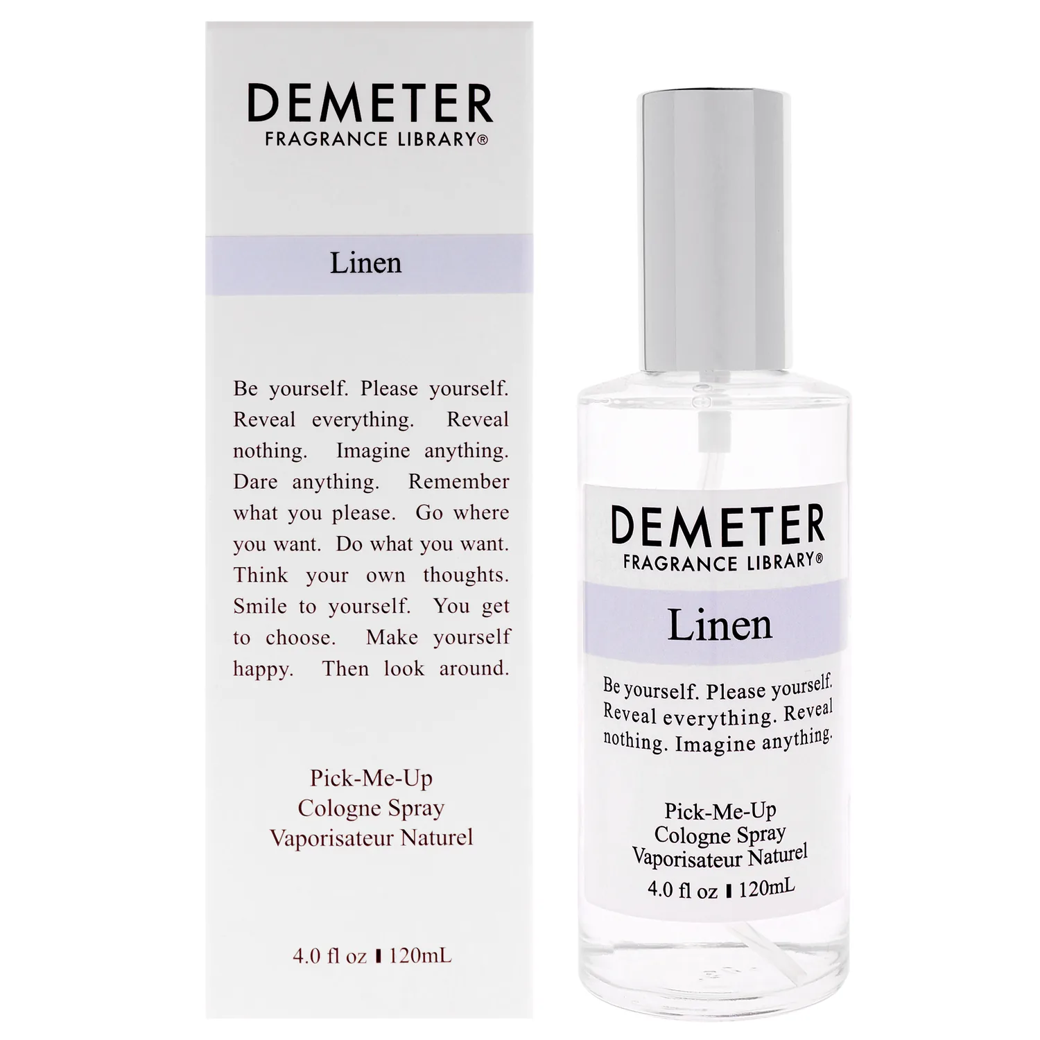 Demeter Linen Pick-me Up Cologne Spray for Women, 4 Ounce