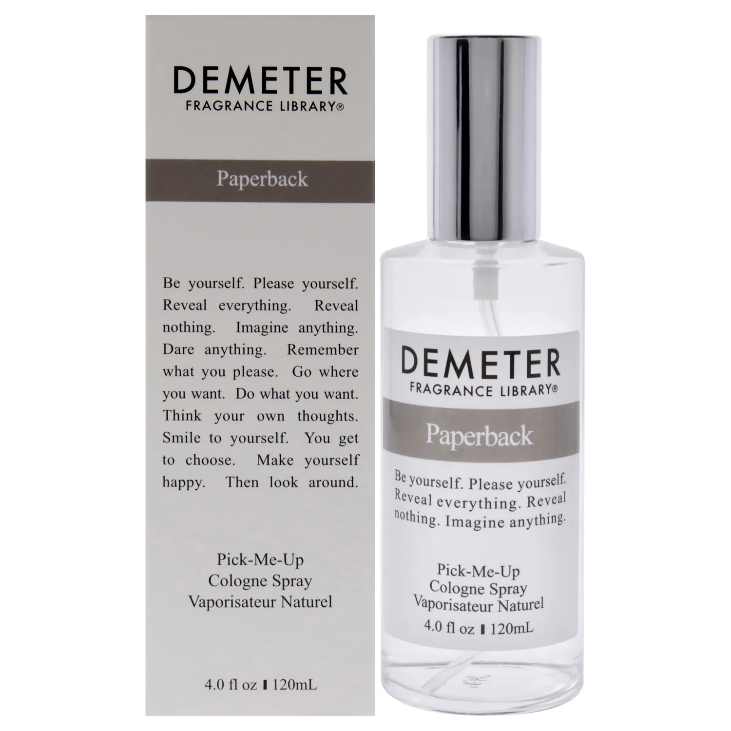 Demeter Paperback Cologne Spray for Unisex, 4 Ounce