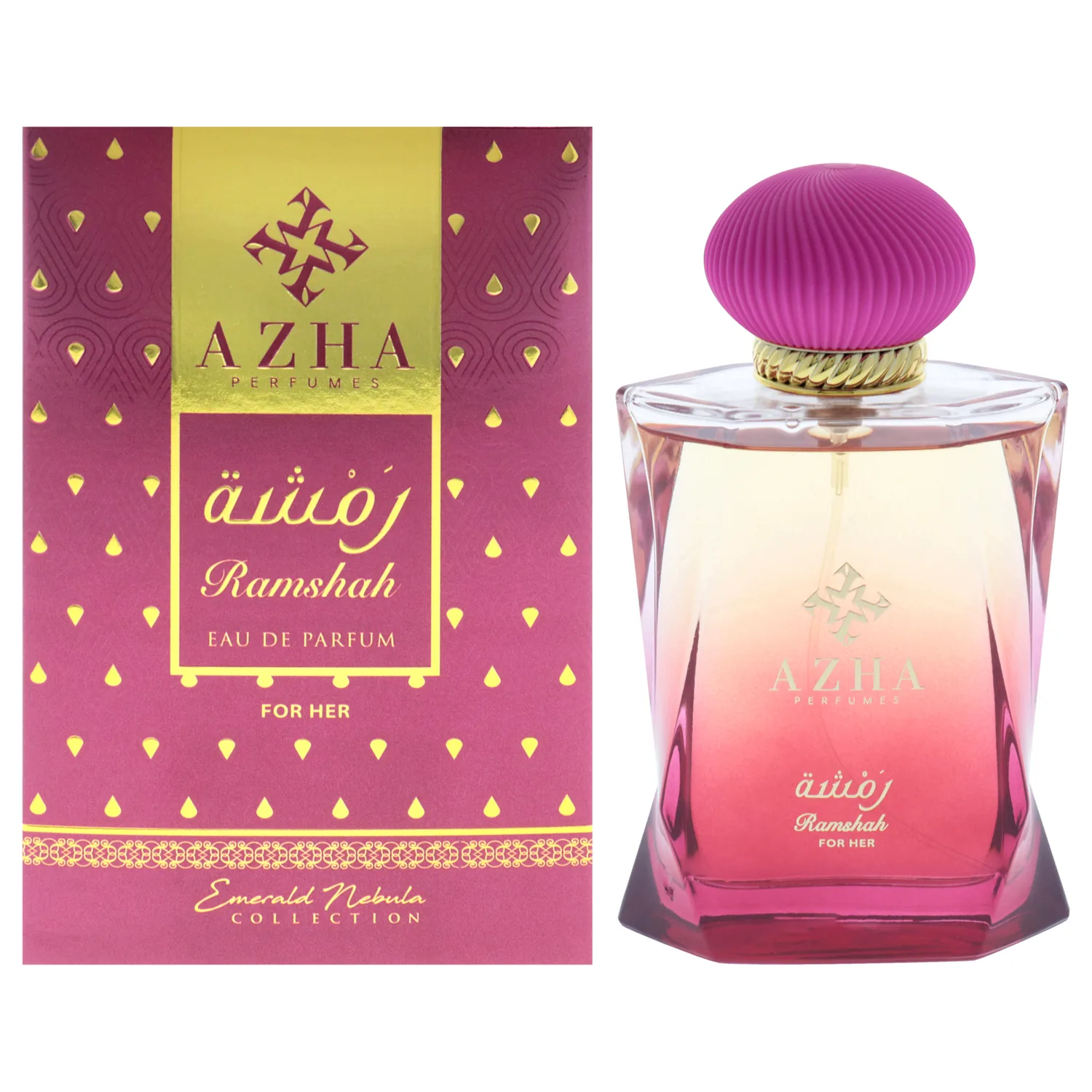 Azha Perfumes Ramshah Eau De Parfum For Women Spray 100ML (3.38 OZ) Arabian Perfume For Women Floral And Orange Blossom Notes, Long Lasting Perfume For Women, Luxurious Fragrance