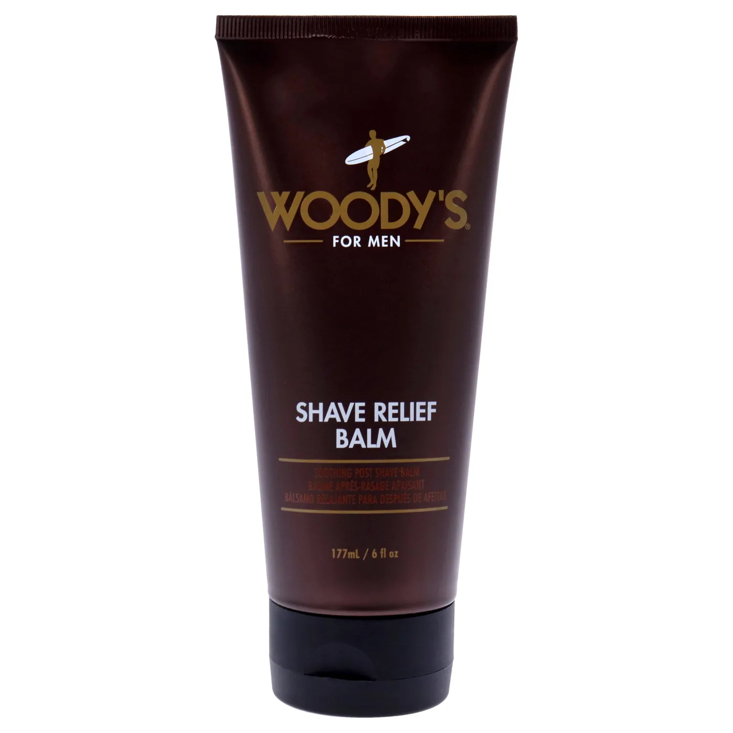 Woody's Shave Relief Balm - Soothing Aftershave for Men Sensitive Skin, Calms & Heals Razor Burn, Hydrating Men's After Shave Balm for Men, 6 oz