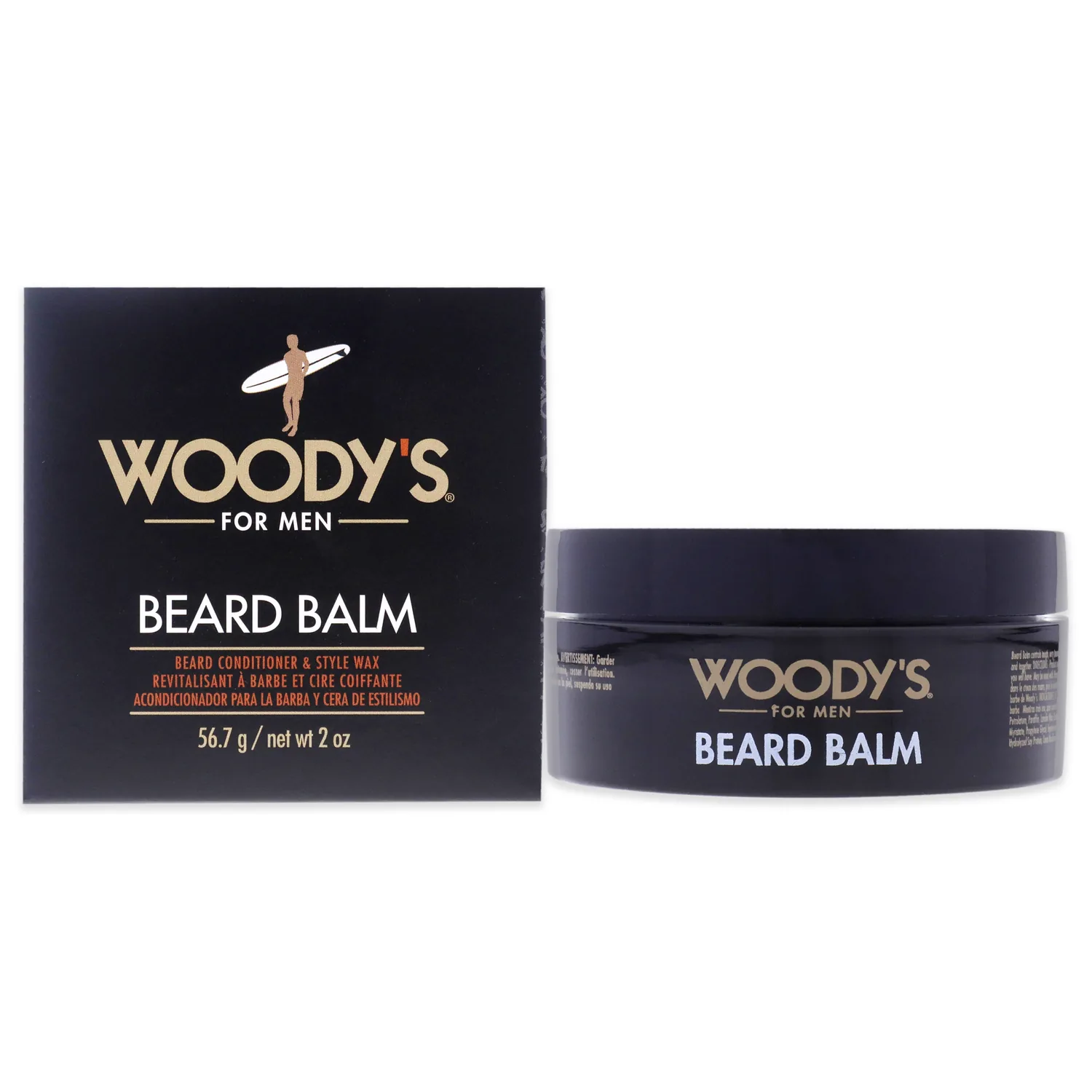 Woody's 2-in-1 Beard Balm 2 oz for Men