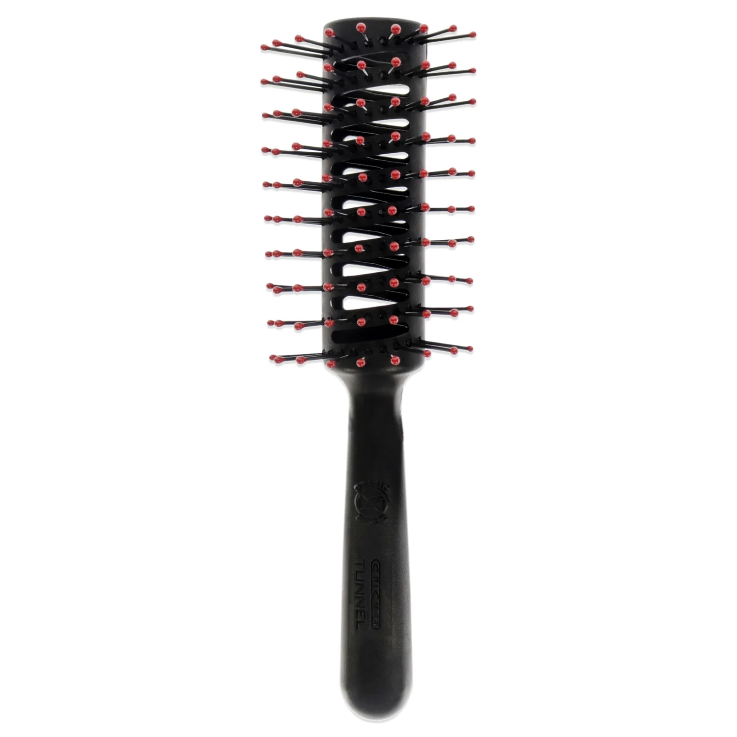 Cricket Static Free Tunnel 9-Row Vented Hair Brush for Blow Drying and Styling - Ideal for Long, Short, Thick, Thin, Curly, Straight, Wavy, and All Hair Types
