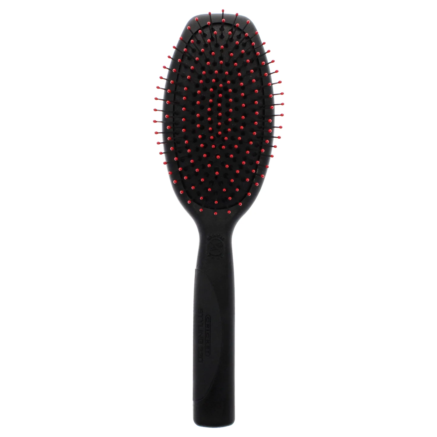 Cricket Static Free Cushion Styling 220 Hair Brush - Smoothing, Detangling, and Frizz-Free Styling - Anti-Static Metal Bristles for Thick, Curly, and Heavy Hair