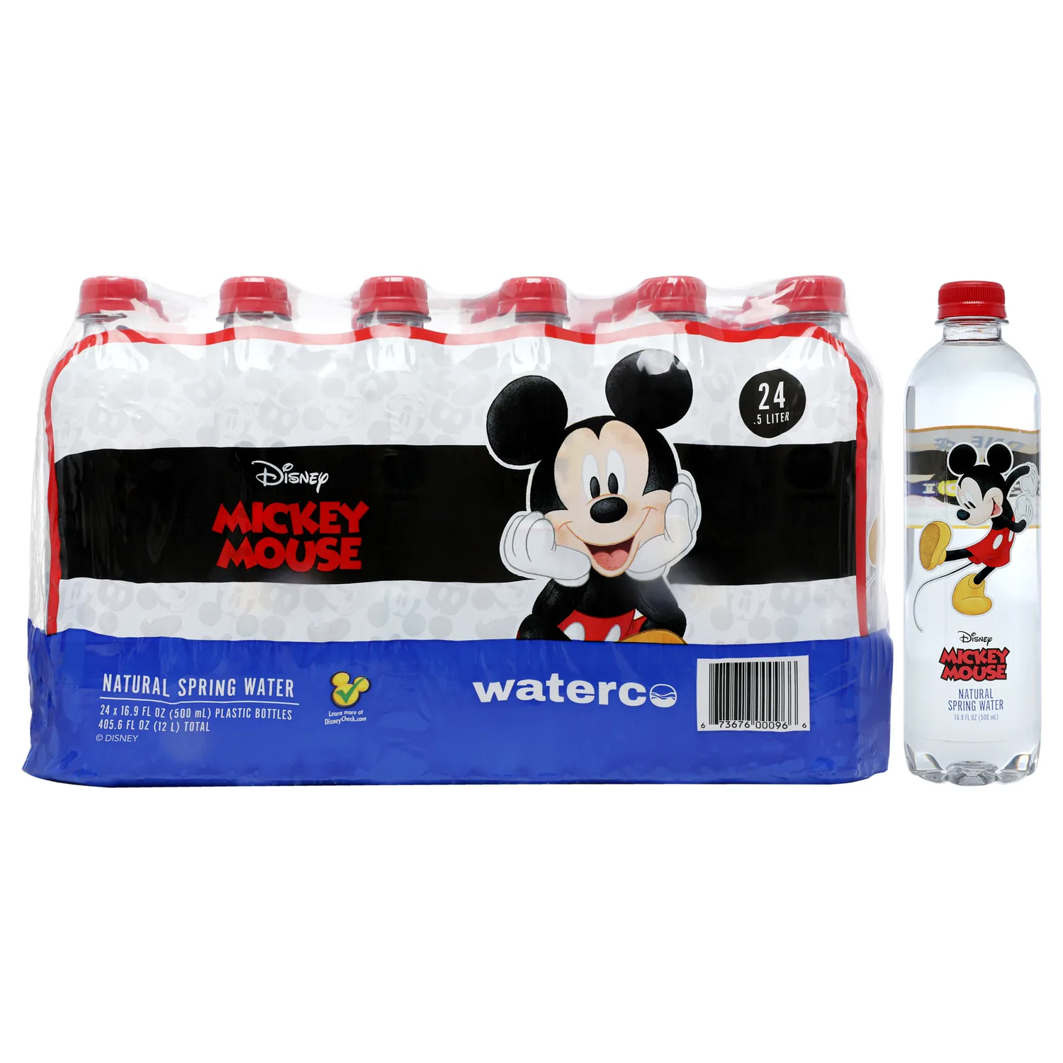 PULSE Mickey Mouse Natural Spring Water - 24 Pack