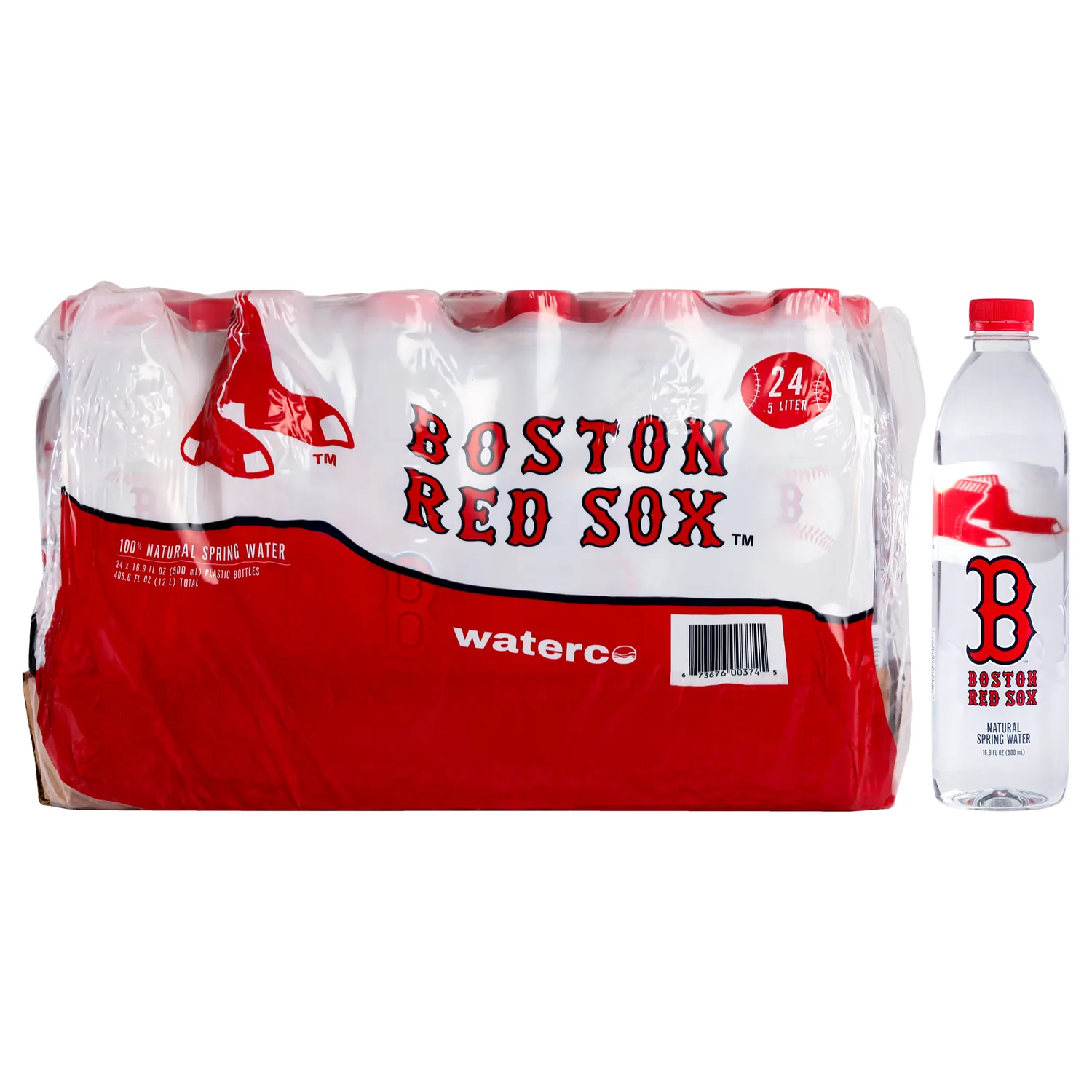 Boston Red Sox PULSE Natural Spring Water 16.9 oz