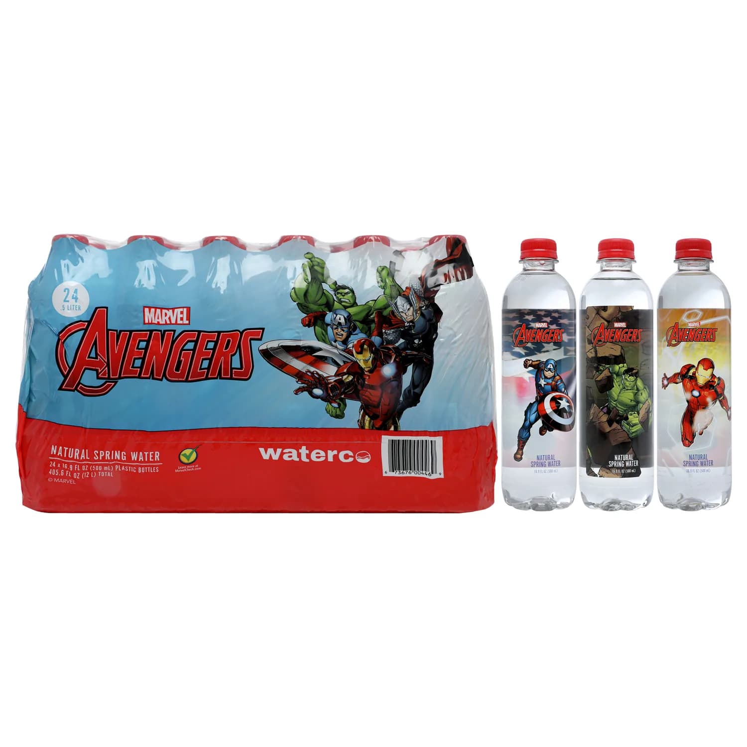Marvel Avengers Full of Force Spring Water 16.9 oz
