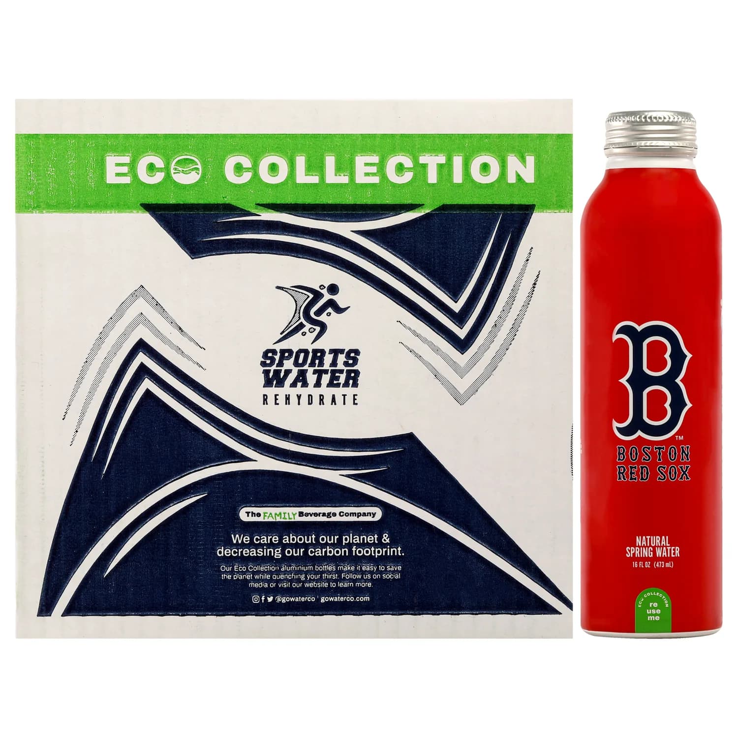 Boston Red Sox Natural Spring Water 16.9 oz