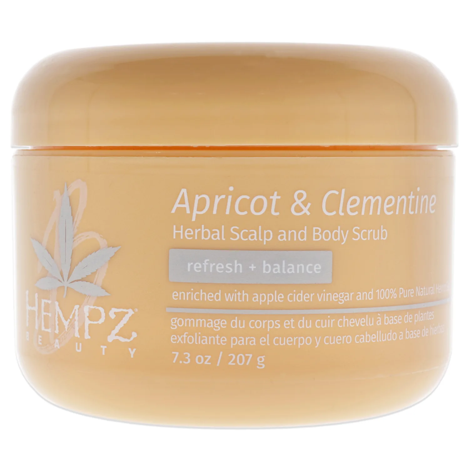 Hempz Apricot & Clementine Scalp & Body Scrub 216ml / 7.3 oz
