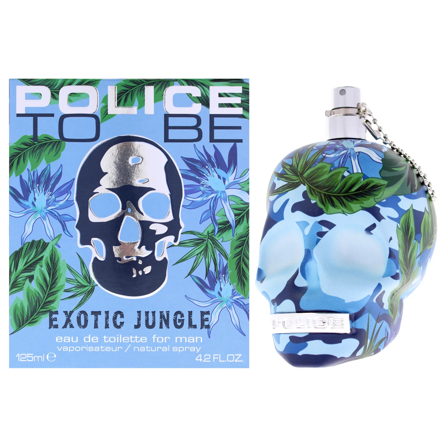 To Be Exotic Jungle For Man By Police - Fragrance For Men - Sparkling Bergamot And Juicy Mandarin - Turns Into A Smooth Wave Of Seduction - Rich Woodiness Of Vetiver And Cedarwood - 4.2 Oz EDT Spray