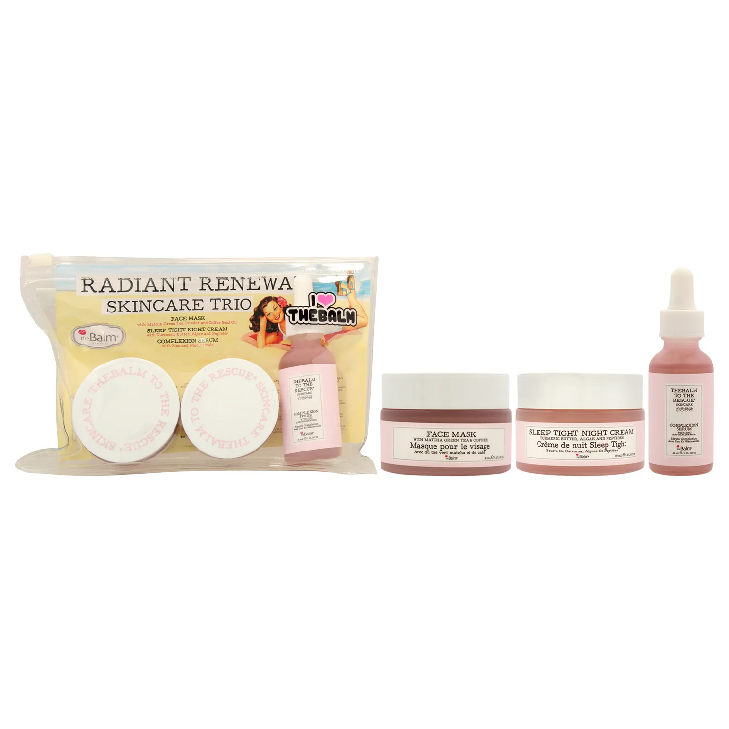 theBalm Radiant Renewal Skincare Trio Gift Set 30ml / 1 oz