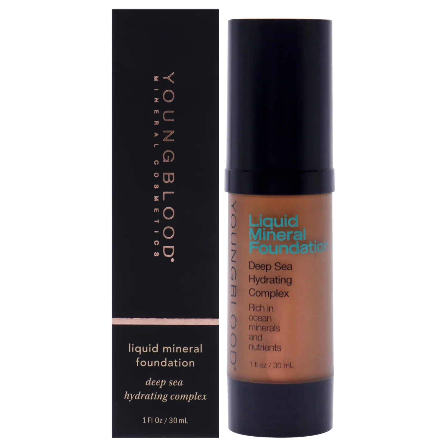 Youngblood Liquid Mineral Foundation - Chestnut 1 oz