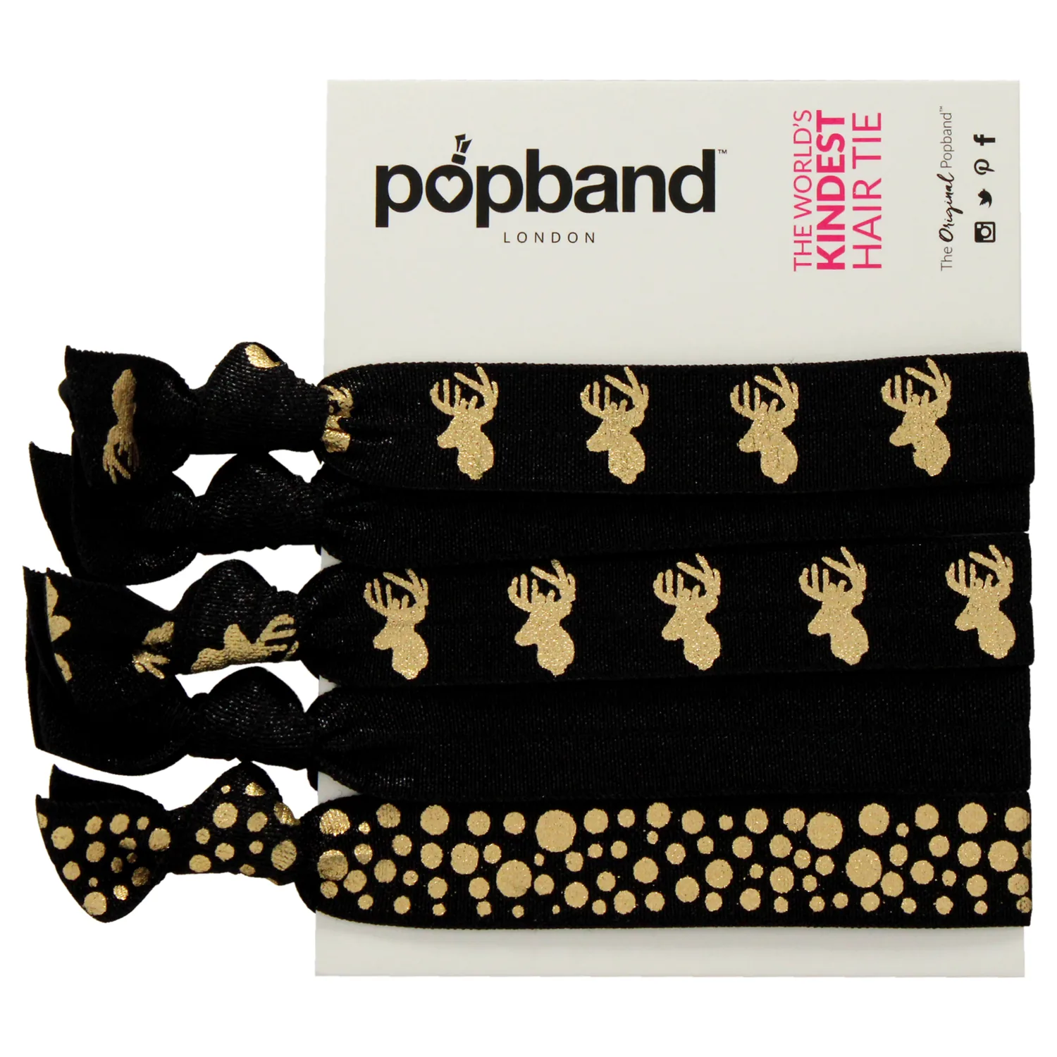 Popband Hair Tie - Stag for Women