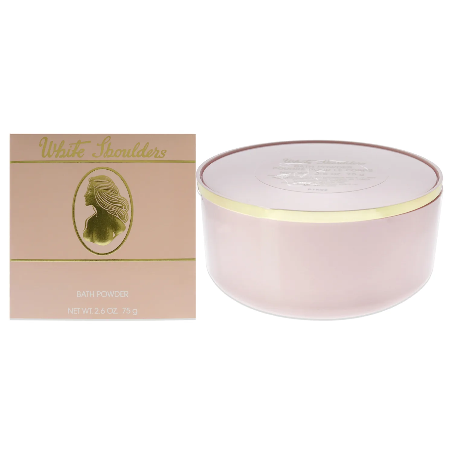 Perfume Bath Powder for Women by Evyan, White Shoulders, 2.6 Oz