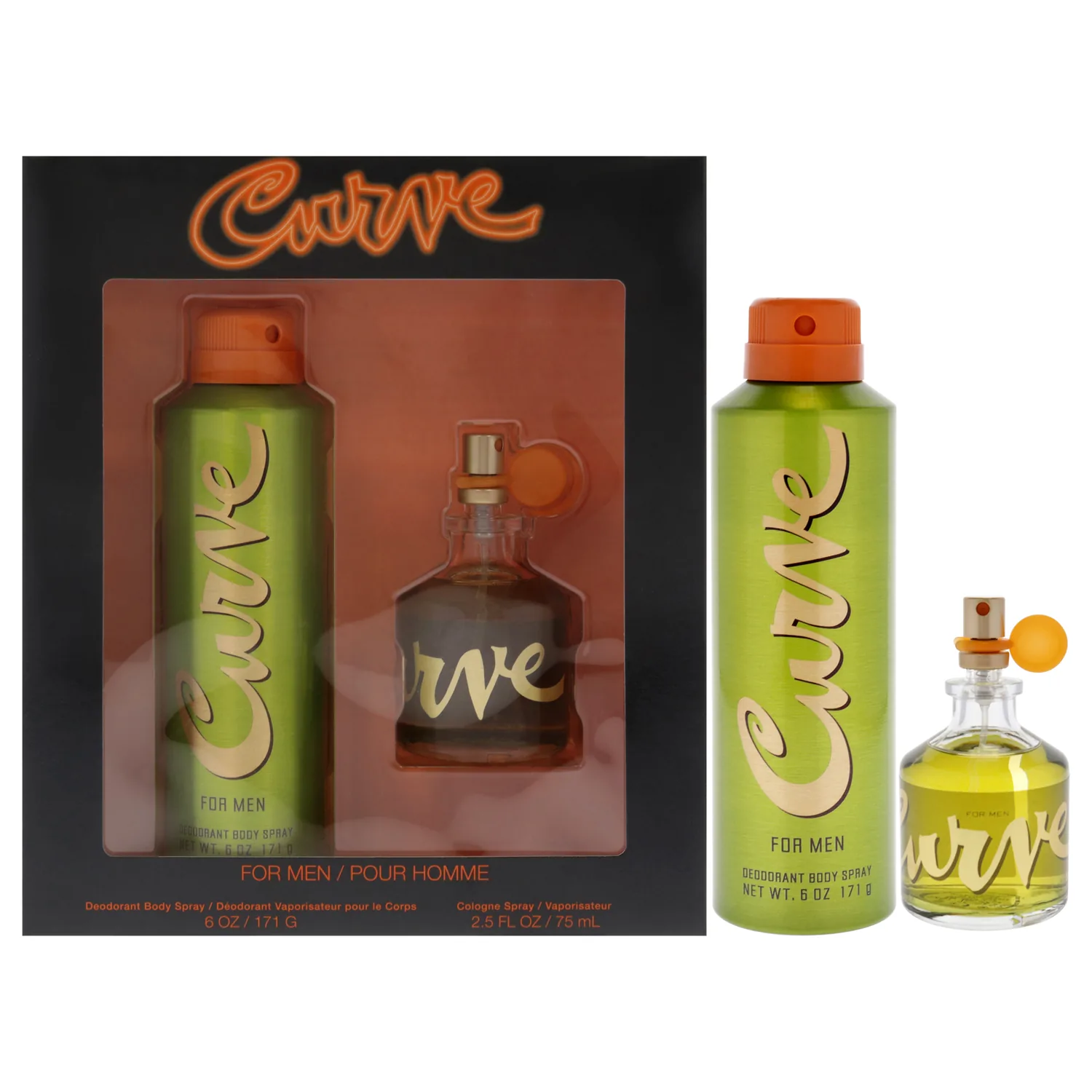 Liz Claiborne Curve Fragrance Gift Set 75ml / 2.5 oz for Men