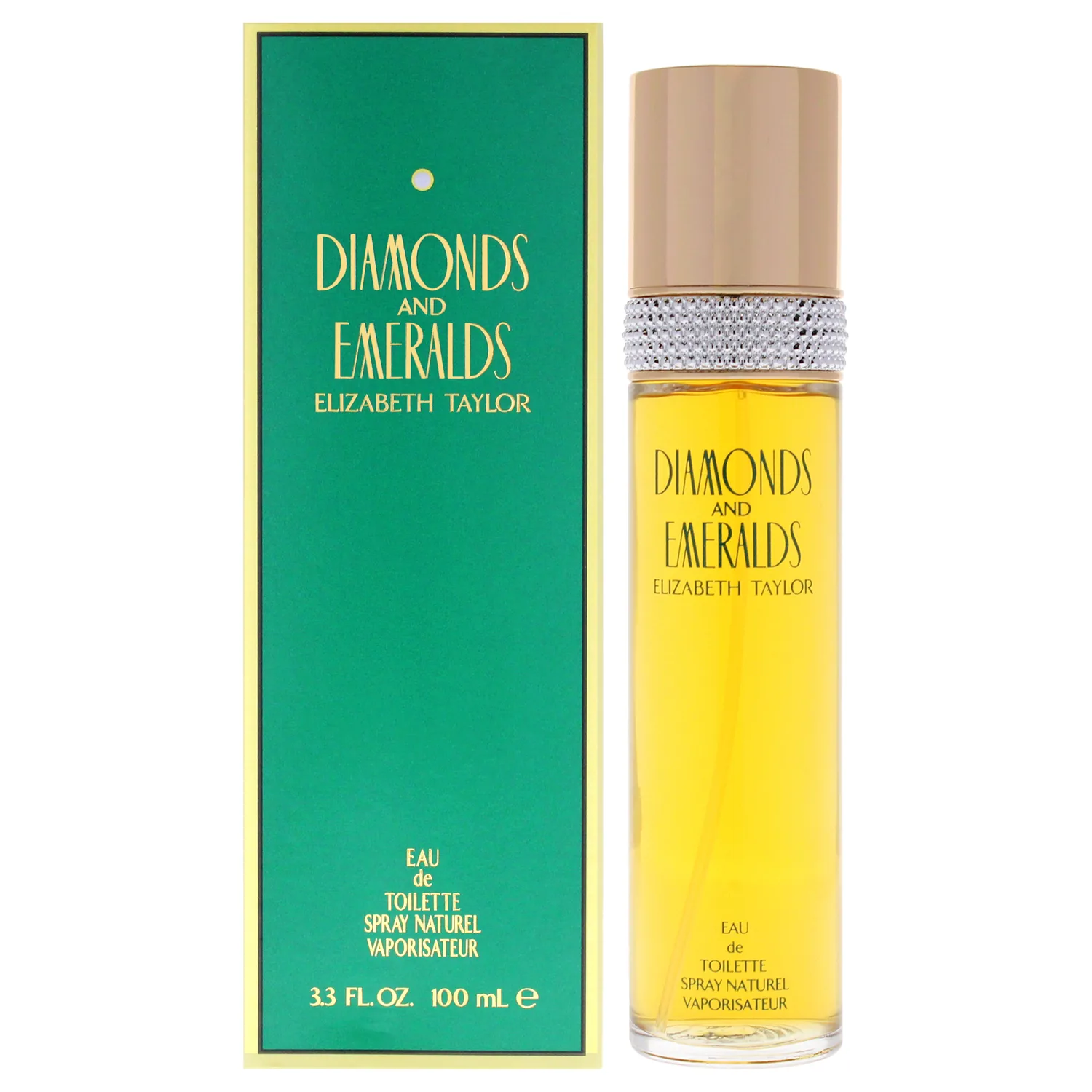 ELIZABETH TAYLOR Diamonds & Emeralds Eau de Toilette Splash, 3.4 Ounce