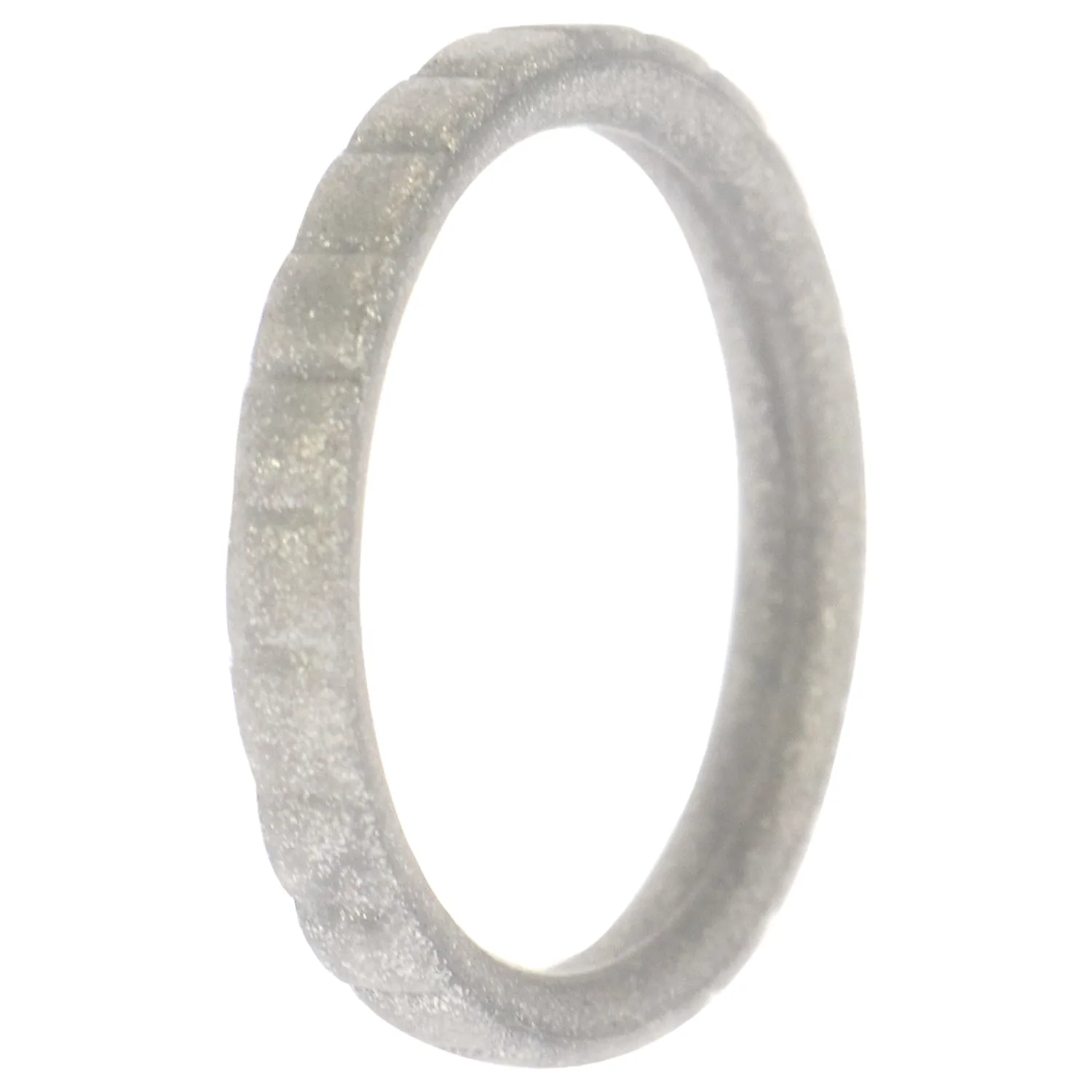 ROQ Stackable Lines Silicone Wedding Ring for Women