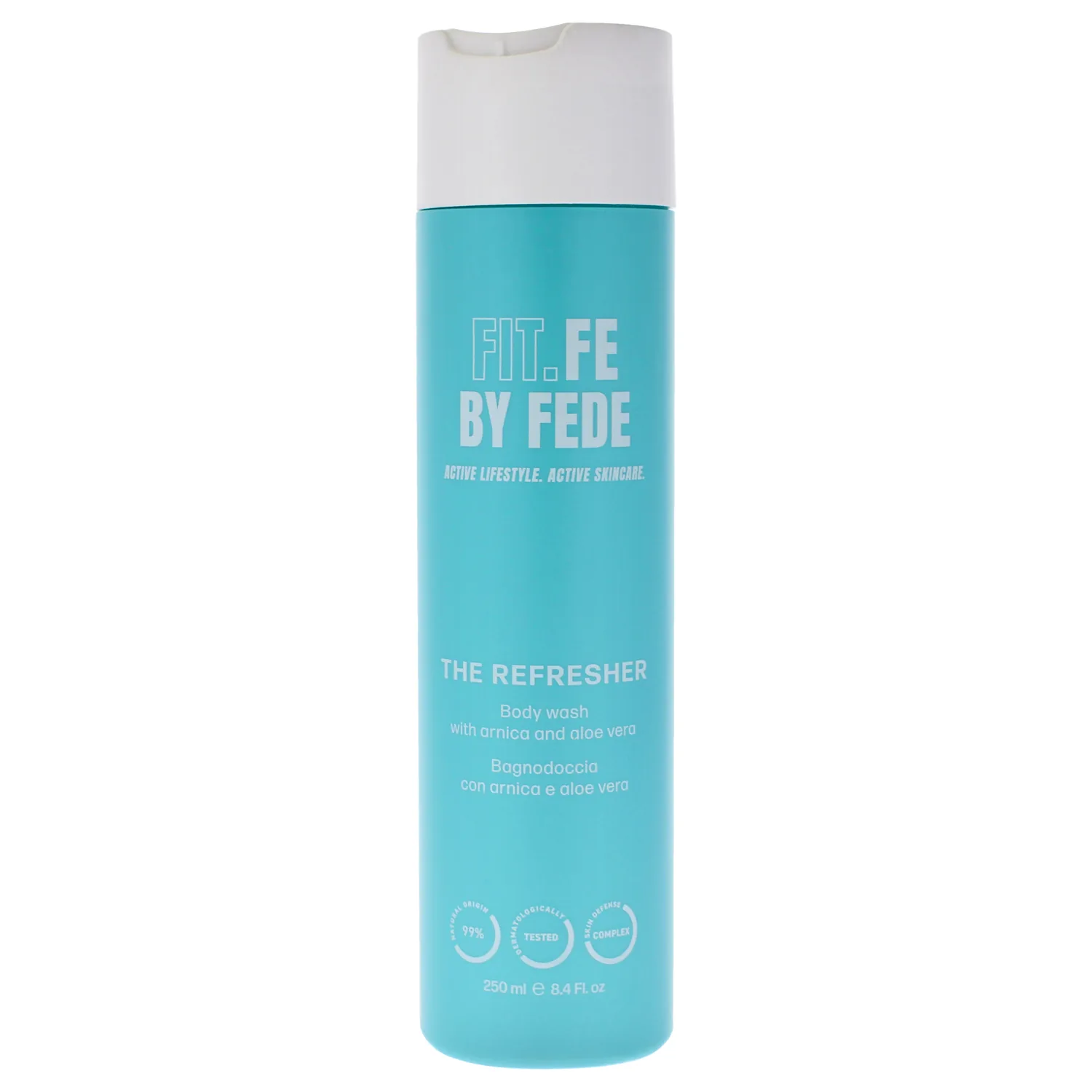 FIT.FE BY FEDE The Refresher - Moisturizing Body Wash for Women - Vegan Skin Care Products - Hydrating Shower Gel Body Wash for Women - 8.4 oz