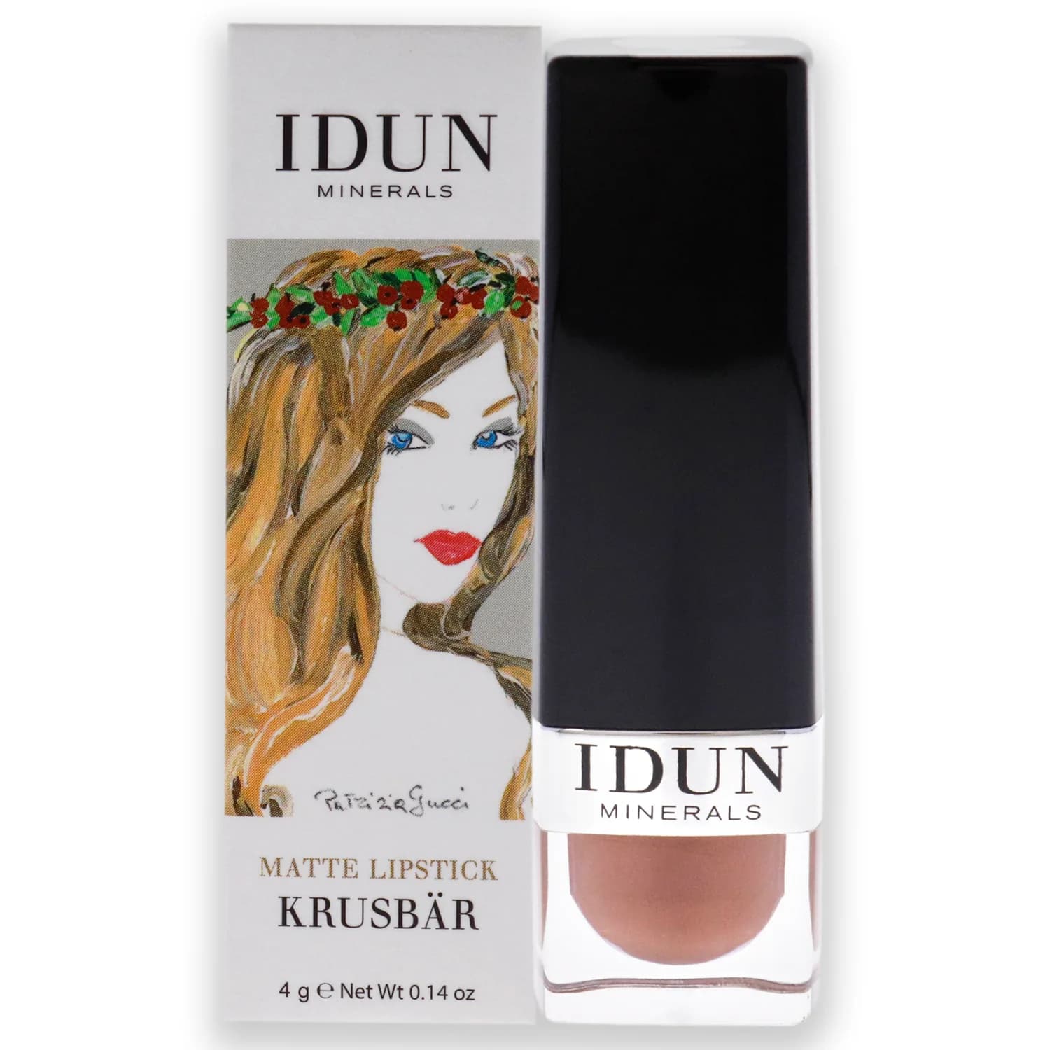 Idun Minerals Matte Lipstick - 108 Krusbar 0.14 oz