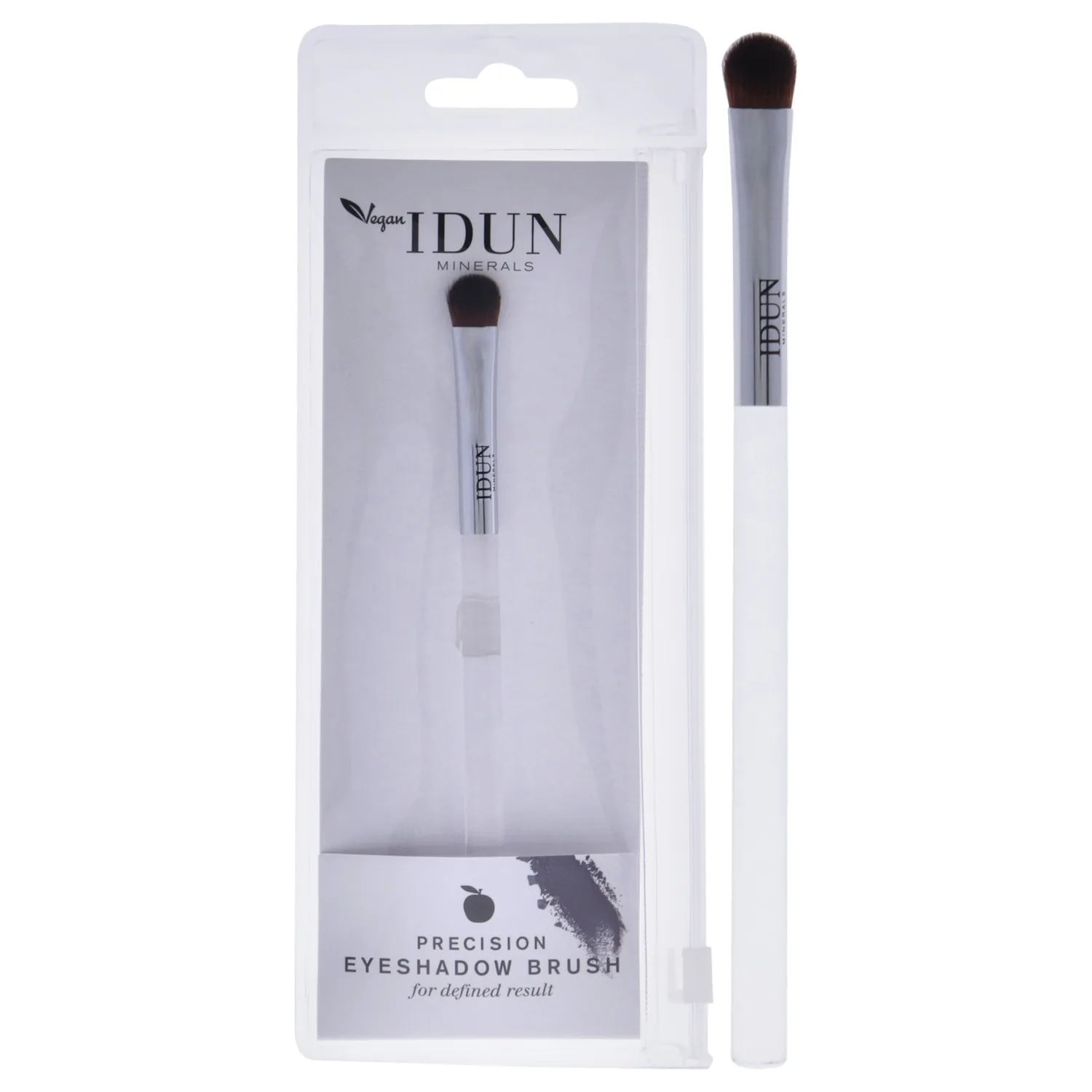 IDUN Minerals Precision Eyeshadow Brush - Small, Tapered Bristles Lined In A Rounded Shape - Precisely Lays Color With Impeccable Detail and Precision - For Buildable Coverage - 1 Pc, (I0100356)