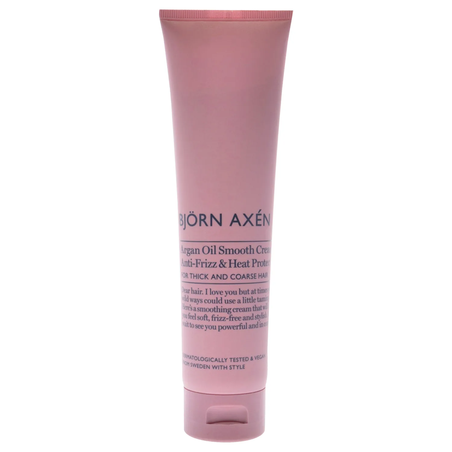 Björn Axén Argan Oil Smooth Cream - Enriched with Organic Argan Oil - Provides Heat Protection - Reduces Frizz - Suitable for Coarse, Thick, and Dry Hair - Vegan - Dermatologically Tested - 5.07 oz