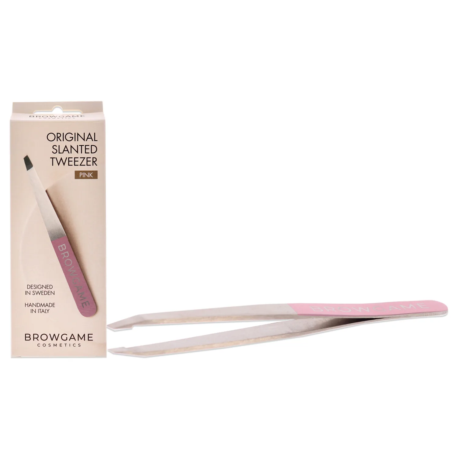 Browgame Original Slanted Tweezer - Pink