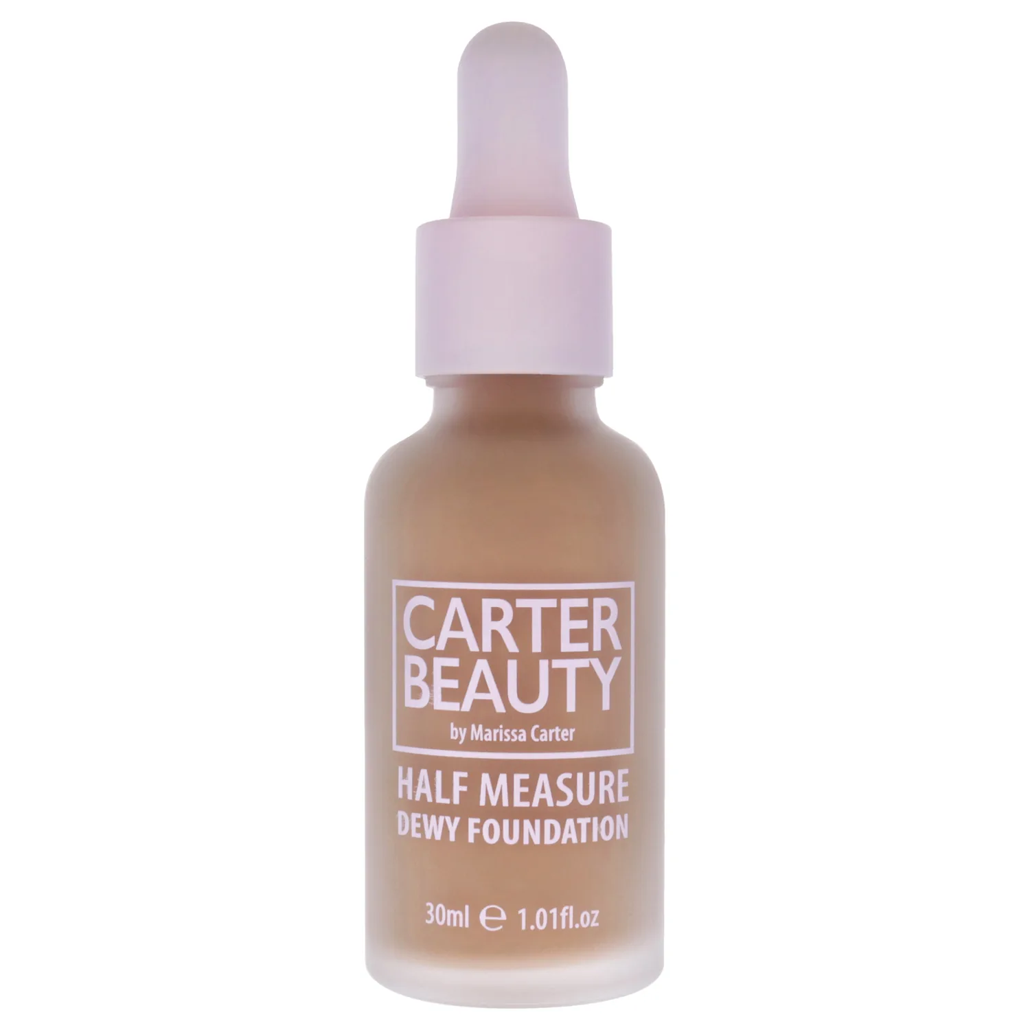 Carter Beauty Half Measure Dewy Foundation - Water-Based, Ultra Hydrating Formula - Buildable, Light-To-Medium Sheer Finish - Vegan And Cruelty Free, Paraben And Sulfate Free - Truffle - 1.01 OZ