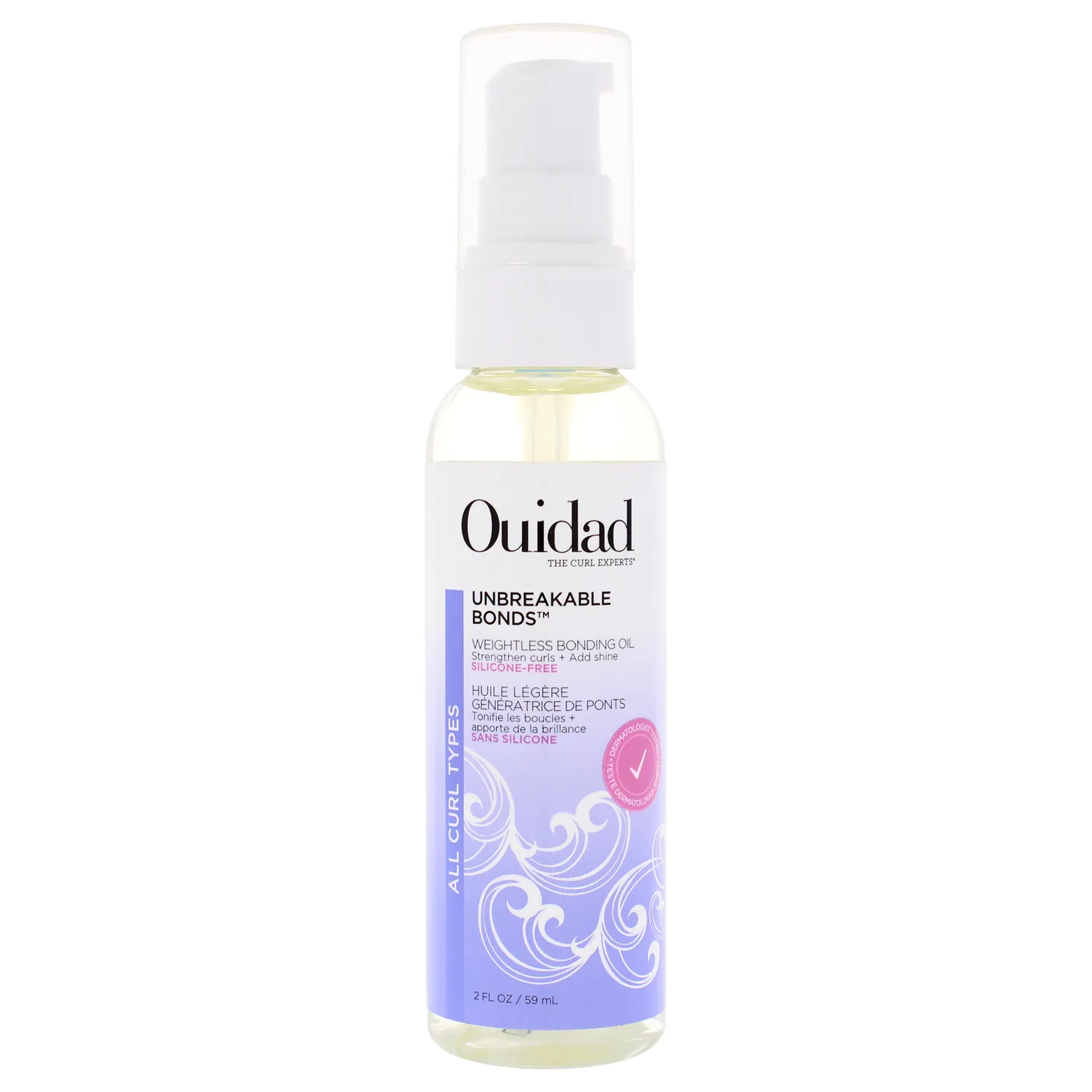 Ouidad Unbreakable Bonds Weightless Bonding Oil, 2 fl oz, Hydrating & Strengthening Oil for Curly Hair, Infused with Squalane & Vitamin C, Sulfate, Paraben & Cruelty-Free Curly Hair Products