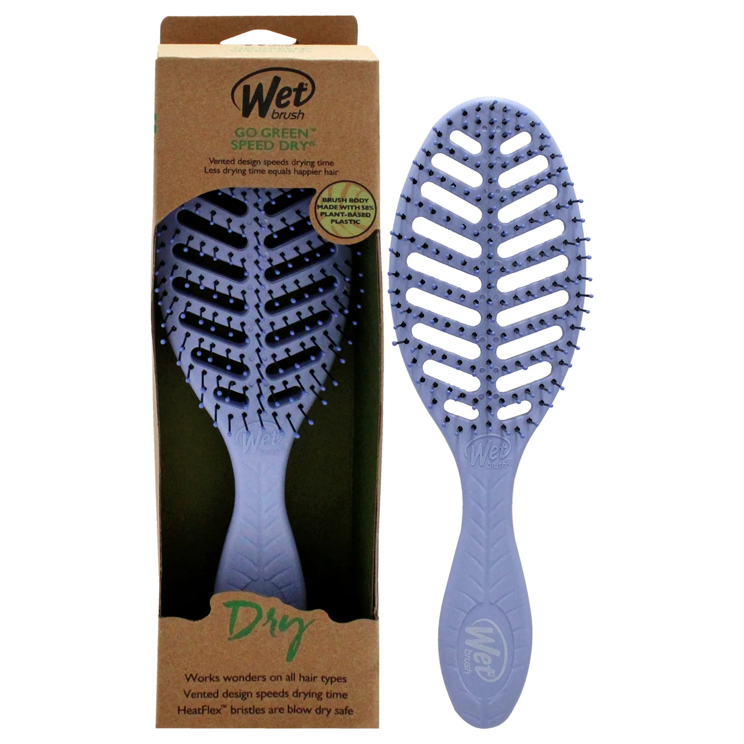 Wet Brush Go Green Speed Dry - Purple Hair Brush for Unisex